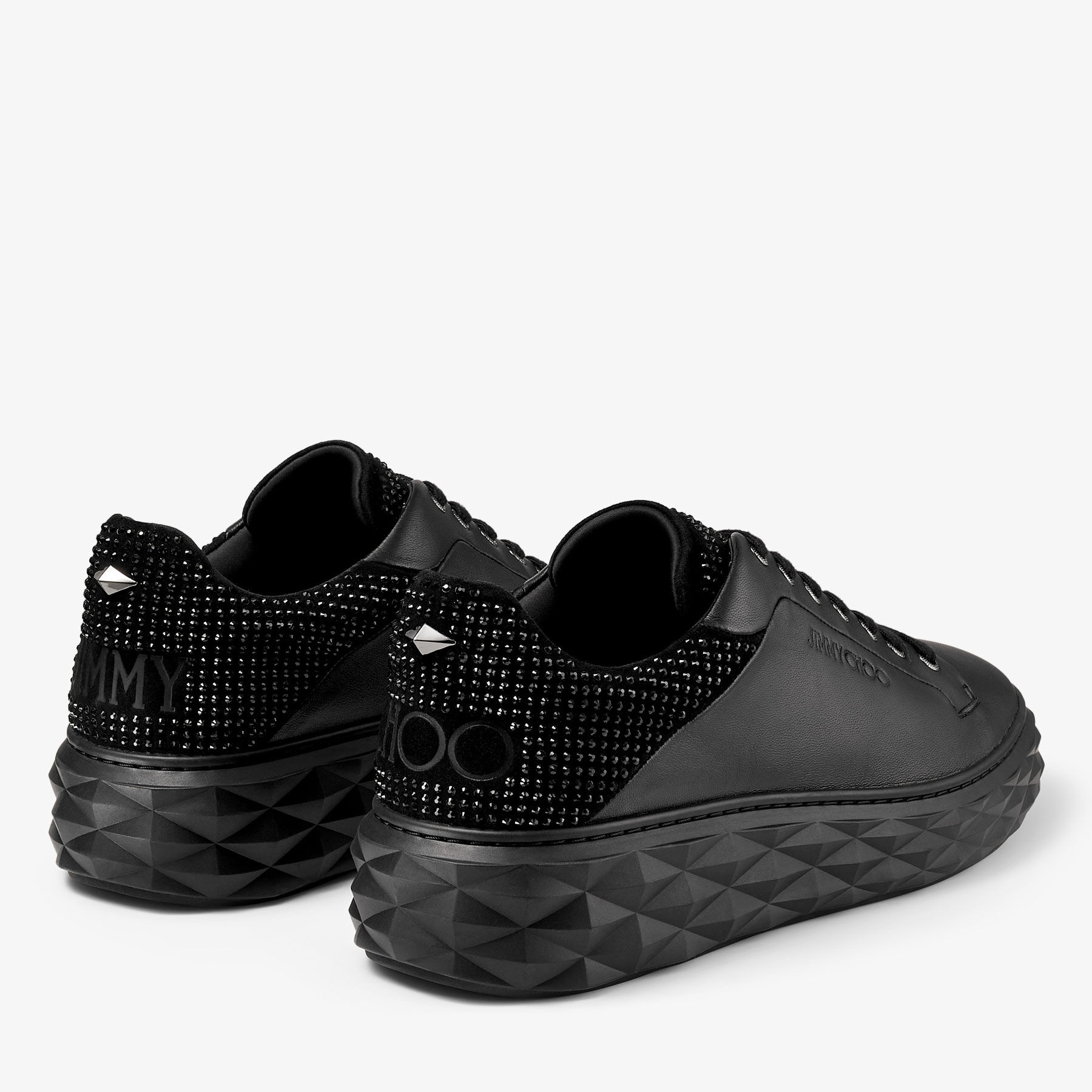 Diamond Maxi M II
Black Nappa Leather and Suede Platform Trainers - 6