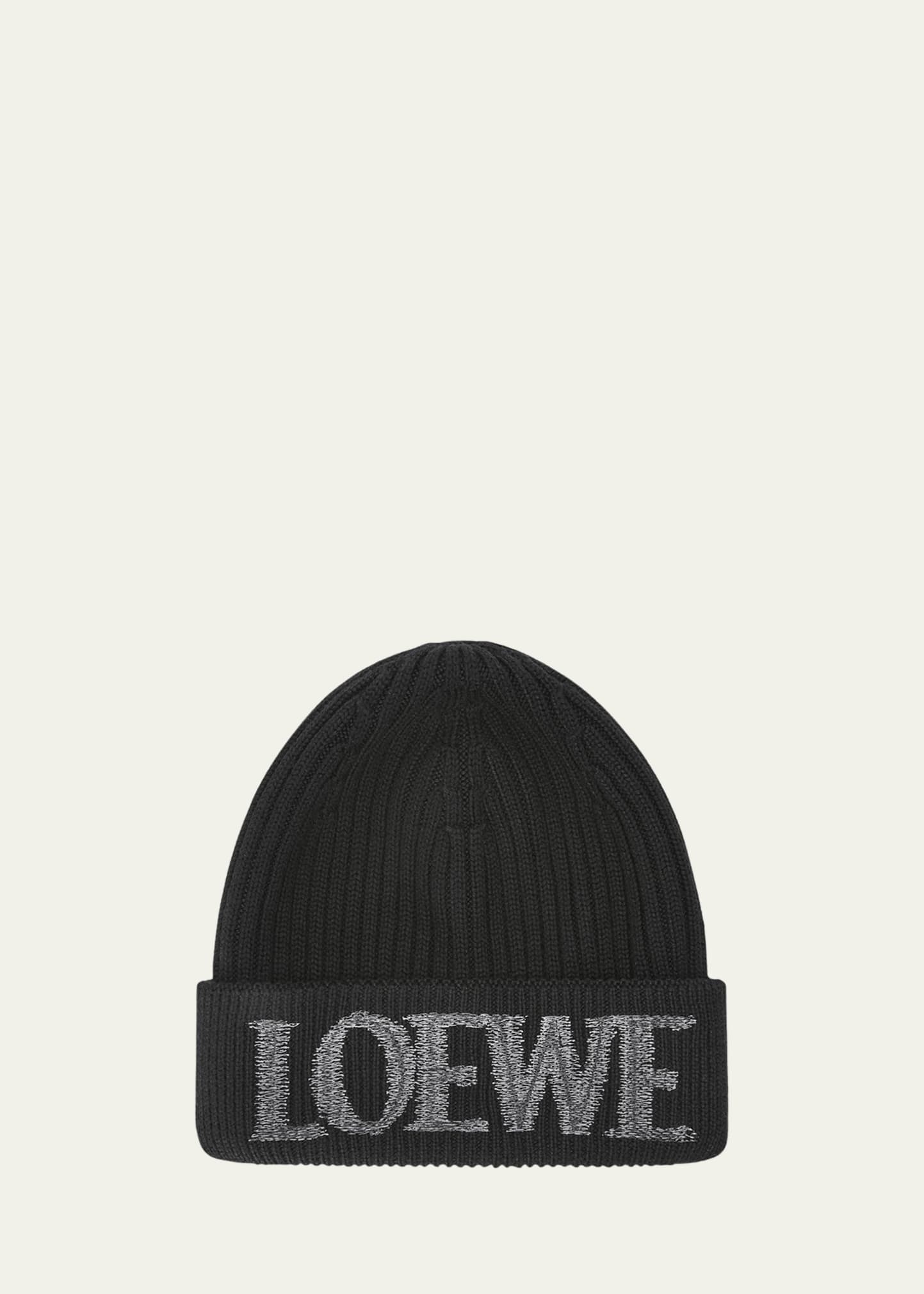 Blurred Logo Wool Beanie - 1