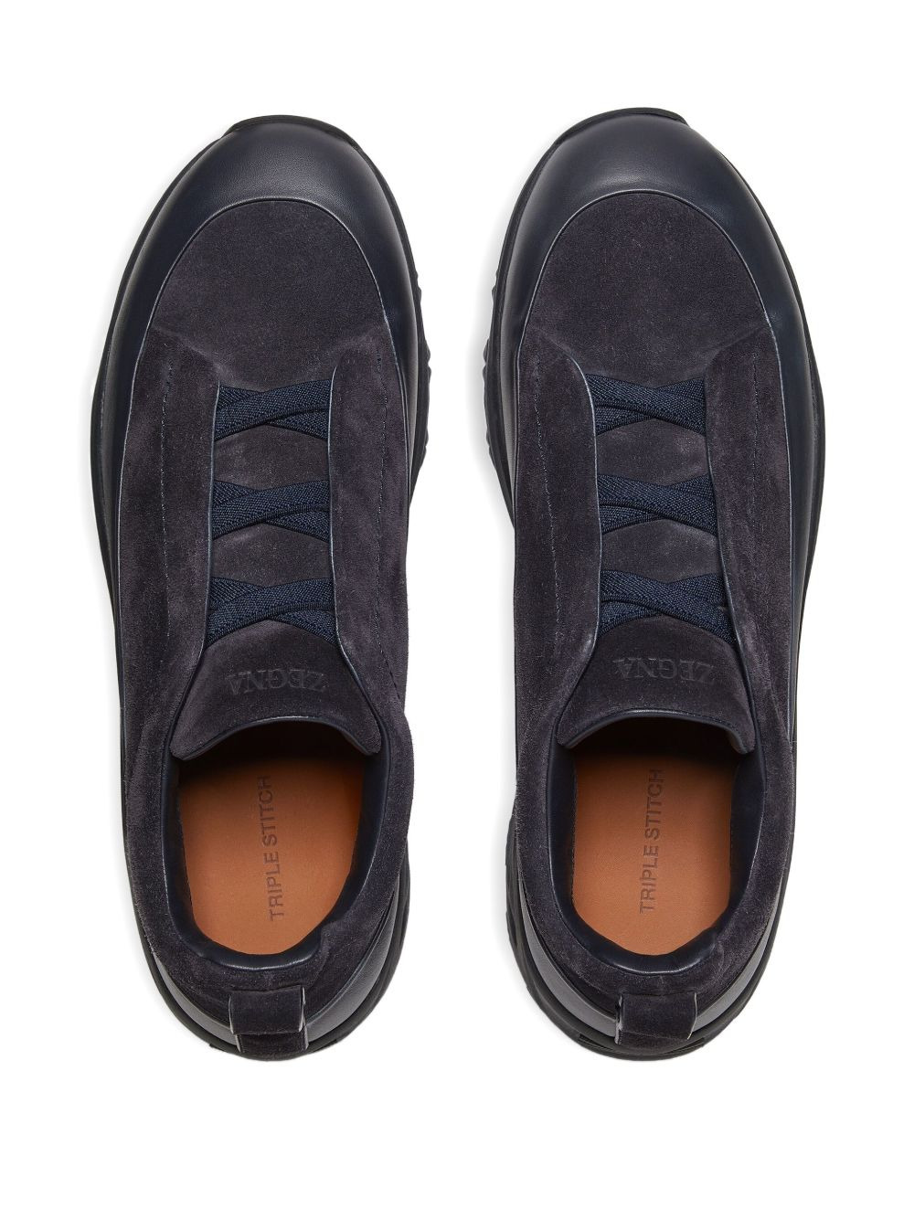 Triple Stitch™ leather suede sneakers - 3