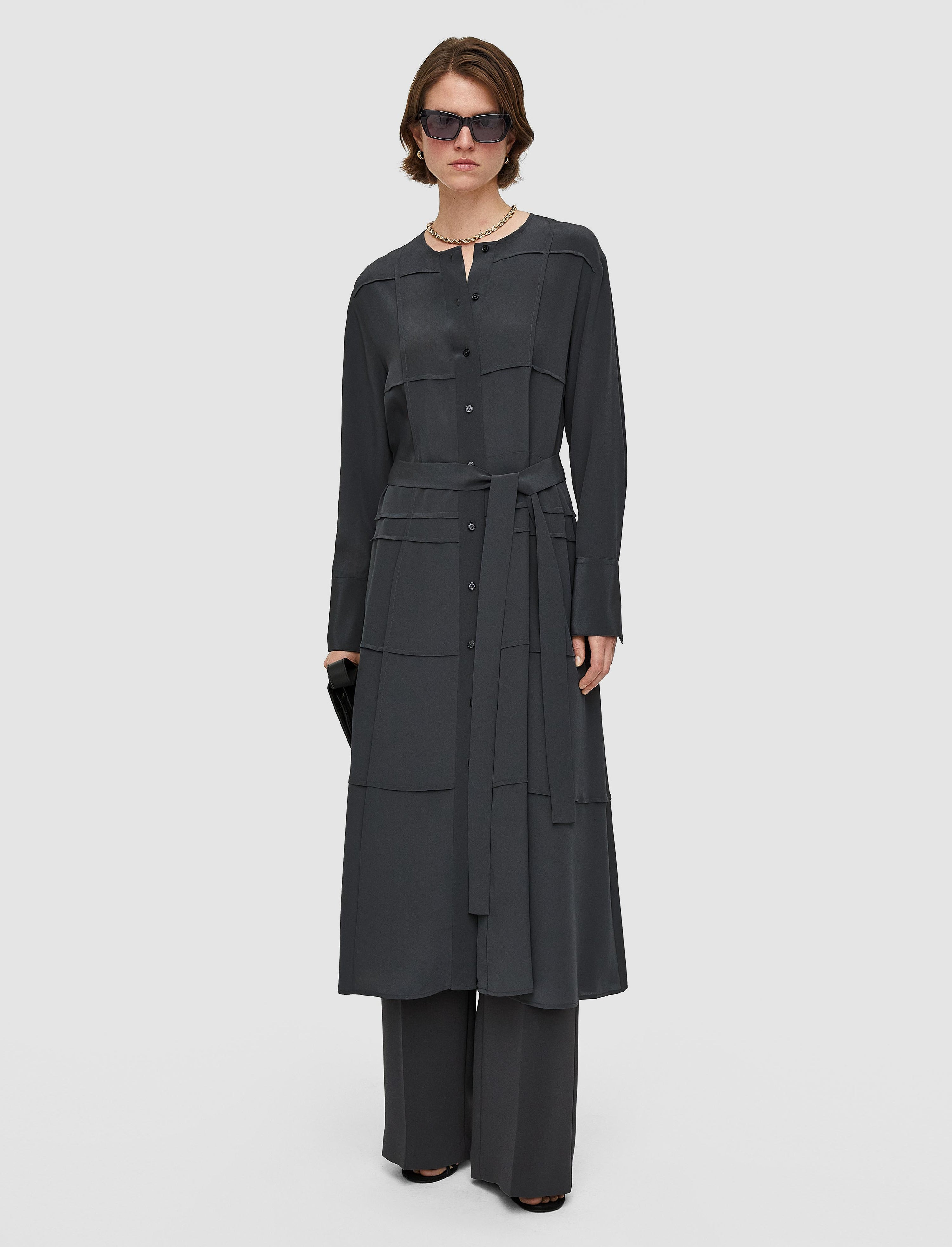 Silk Crepe de Soie Helene Dress - 2