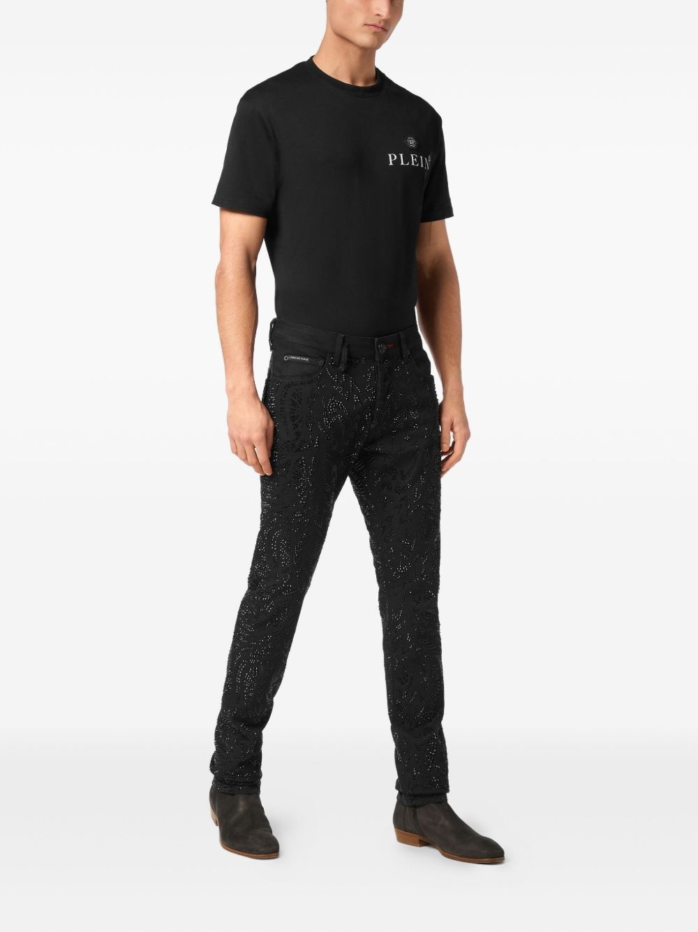 Super Straight Cut Tribal Strass jeans - 2