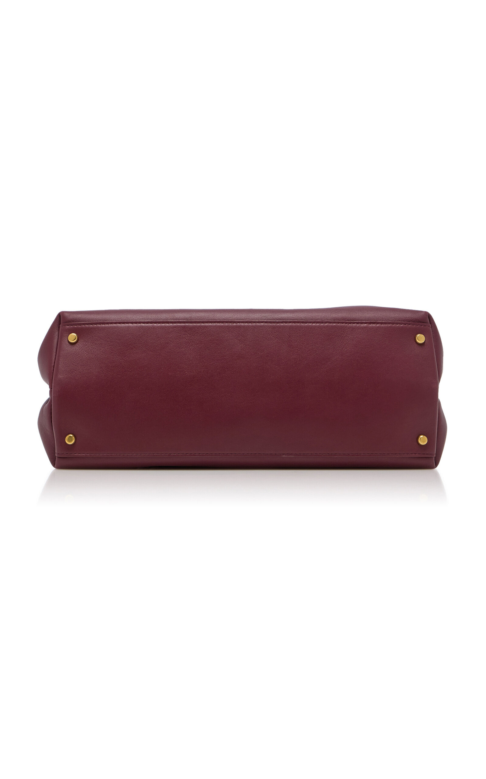 Medium Andiamo Leather Top Handle Bag burgundy - 8