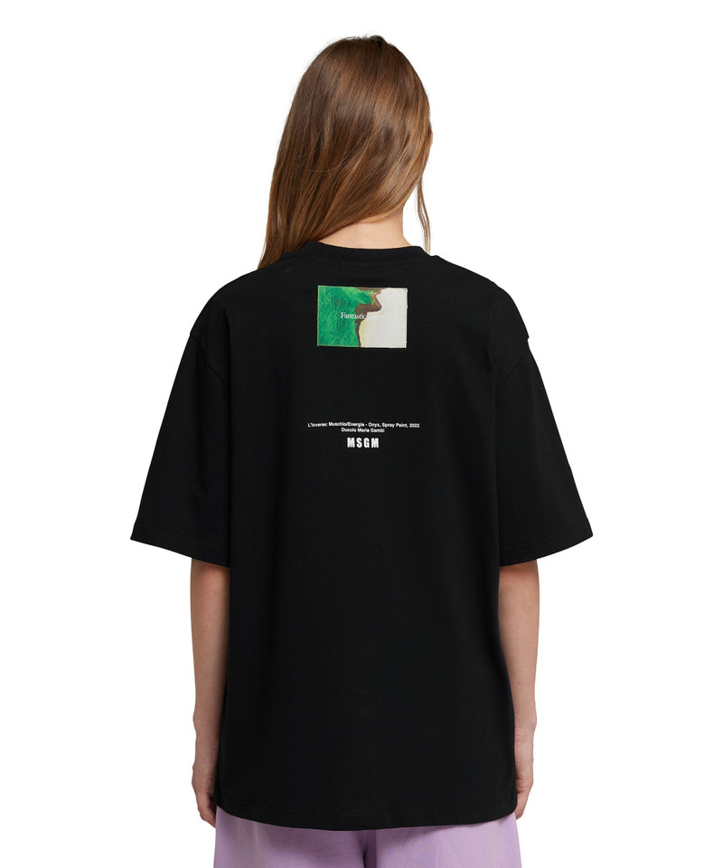 "FANTASTIC GREEN INVERSE SERIES" organic jersey cotton T-Shirt 7