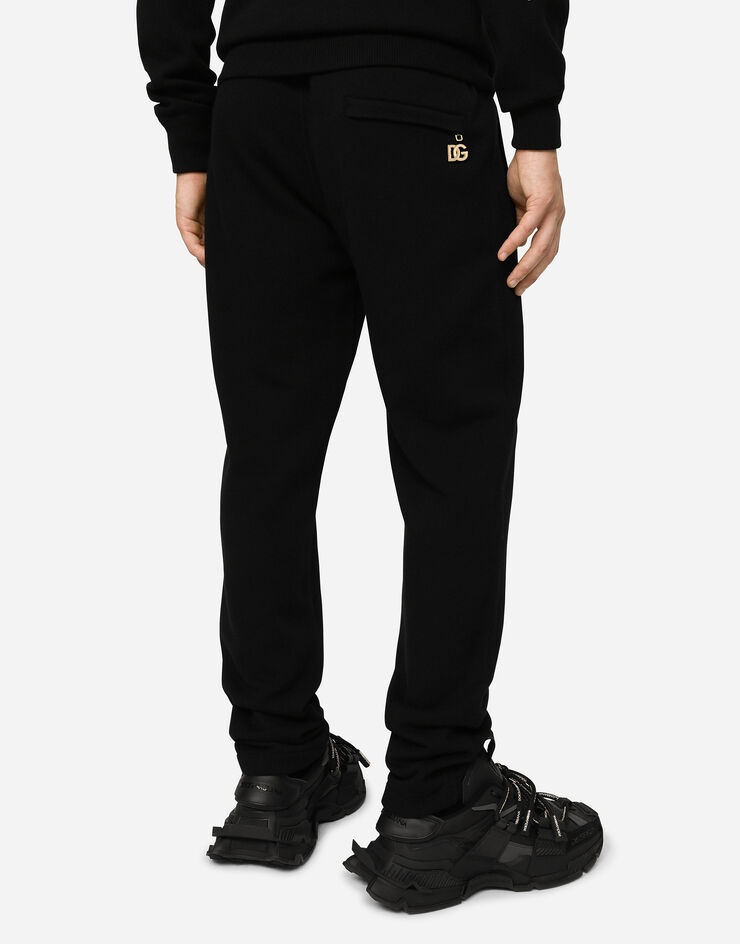 Cashmere jogging pants with DG logo - 4