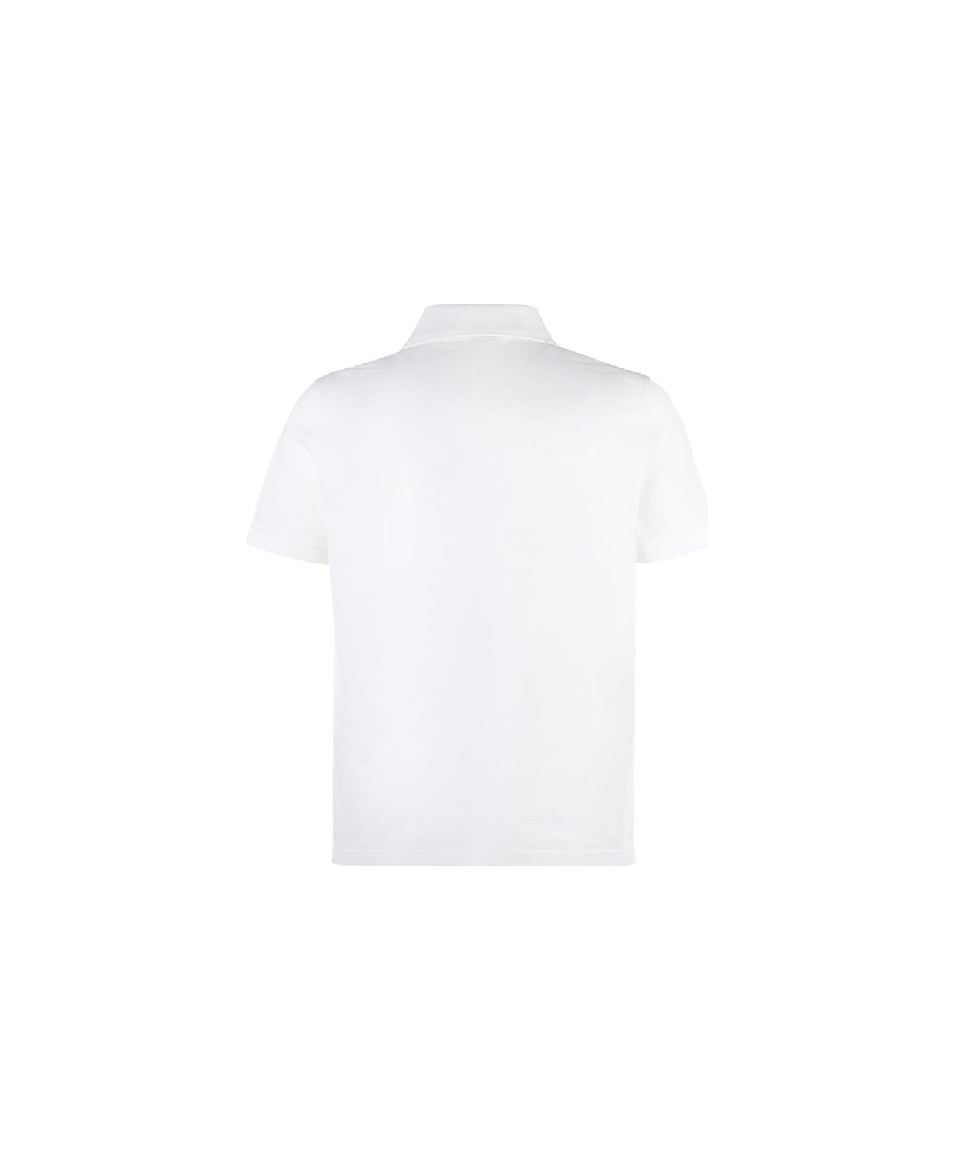 Buttoned Short-sleeved Polo Shirt - 2