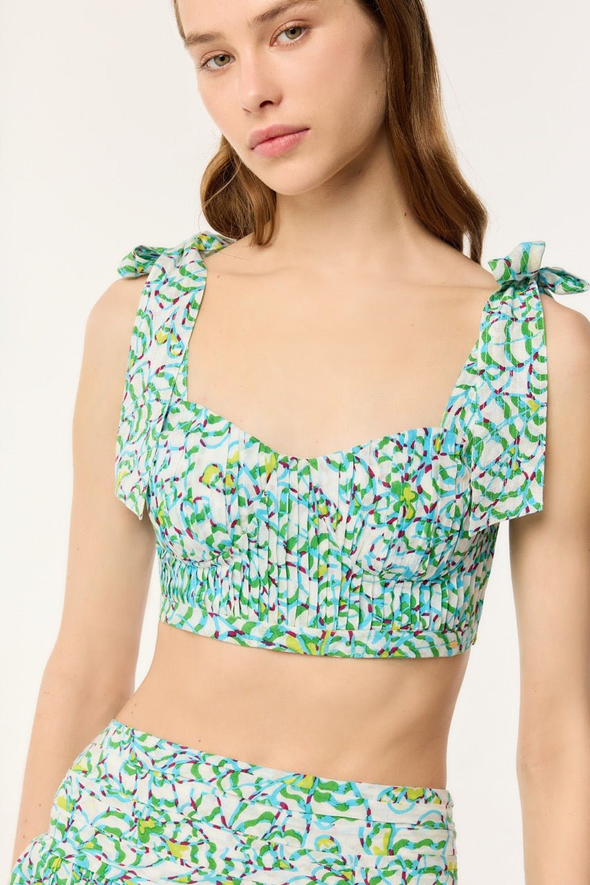 Top Carla - Green Wings Flower - 3