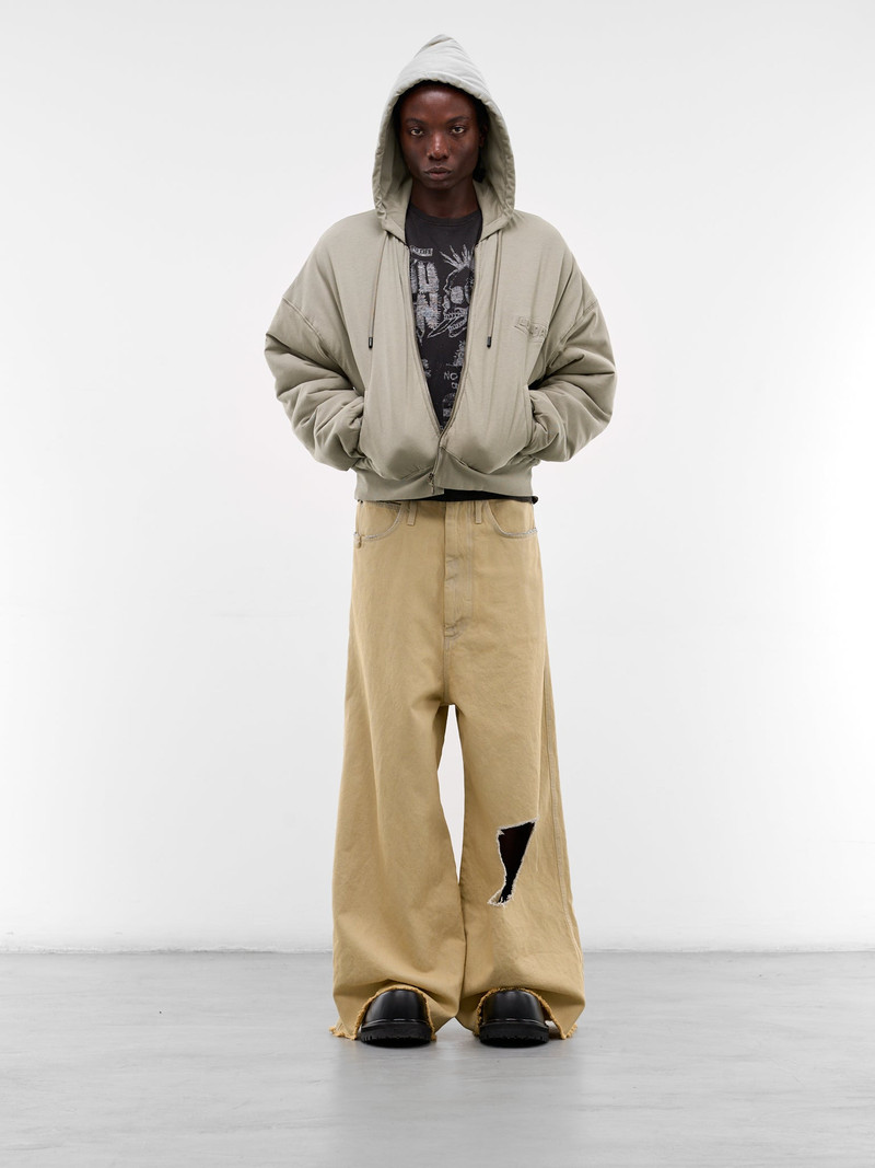 LU'U DAN Whitewashed Distressed Dumpster Denim Jeans outlook