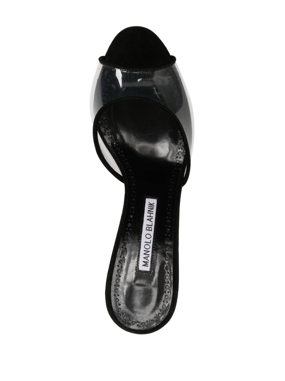 Jadifa transparent heeled 70mm mules - 4