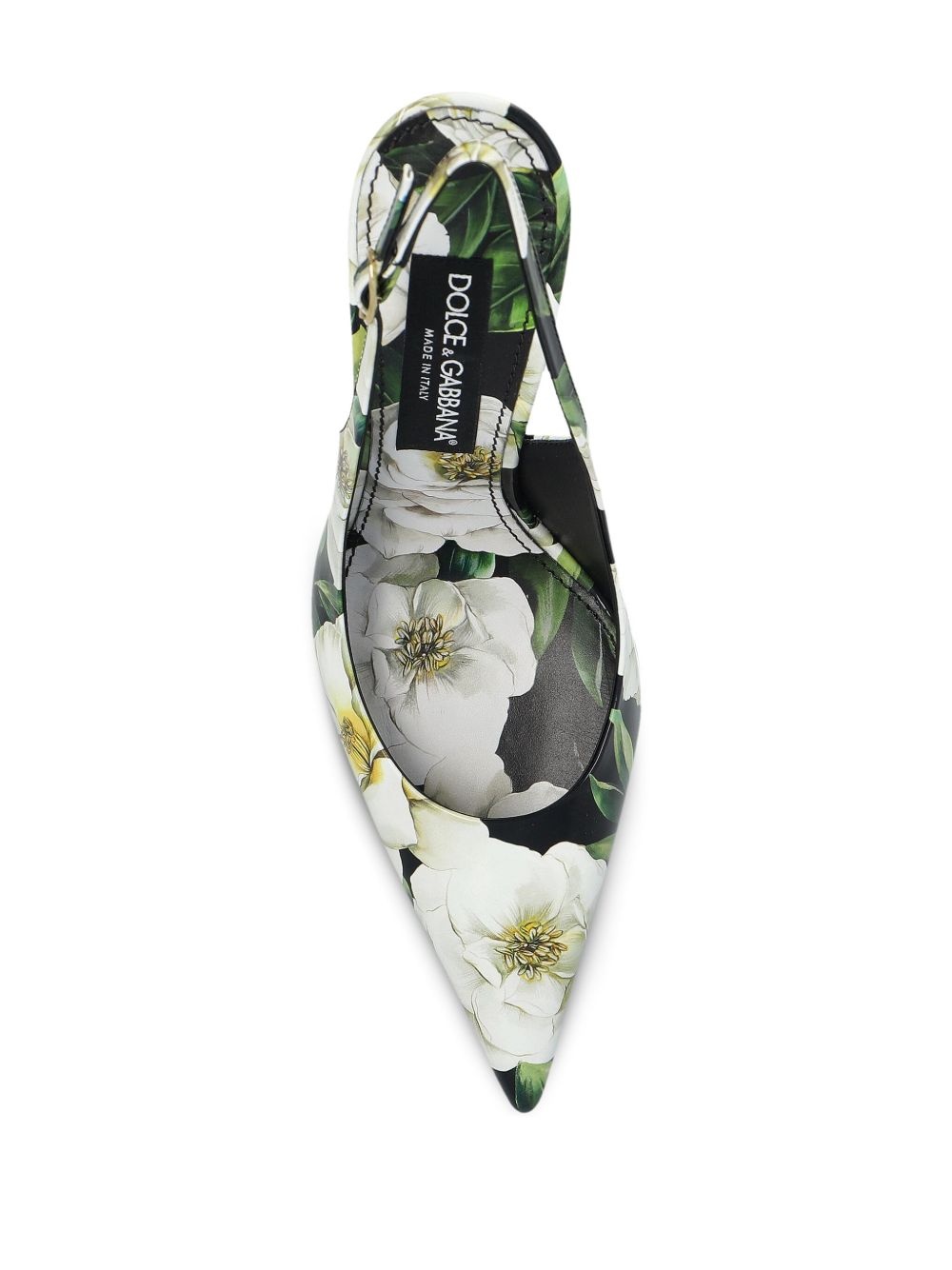 120mm floral-print pumps - 4