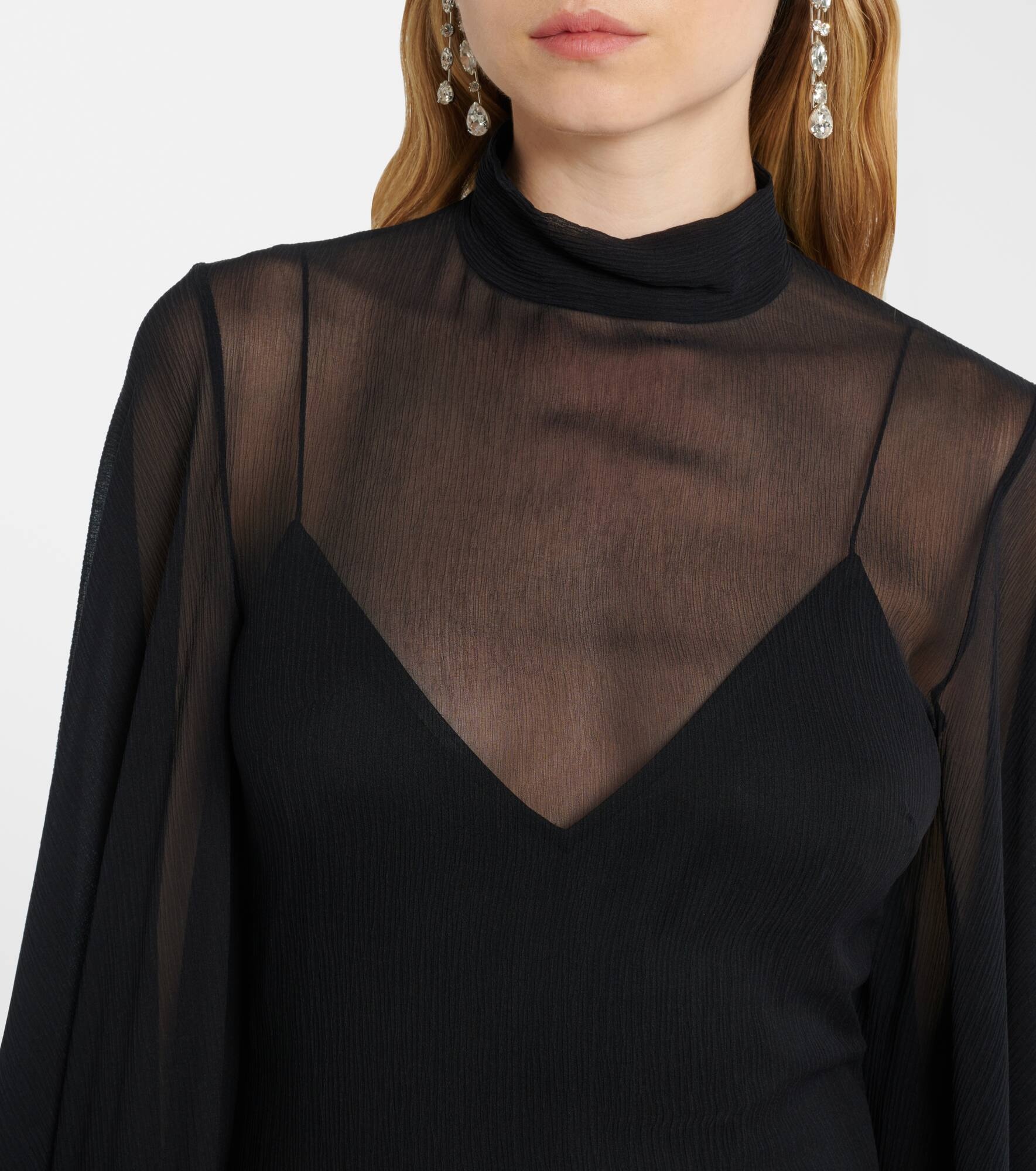 Lanzarote Garden crêpe chiffon kaftan - 4
