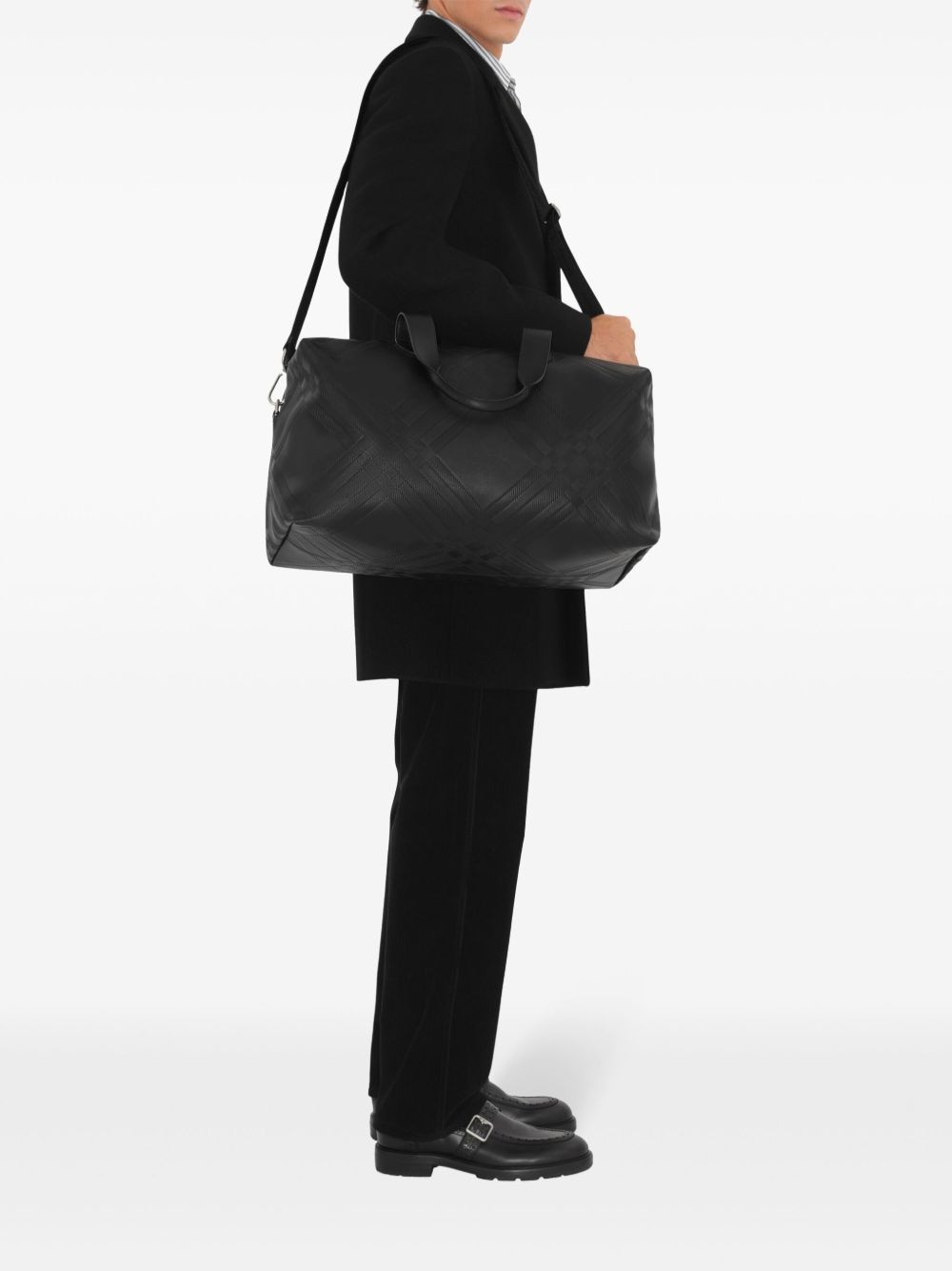 embossed-check holdall - 3