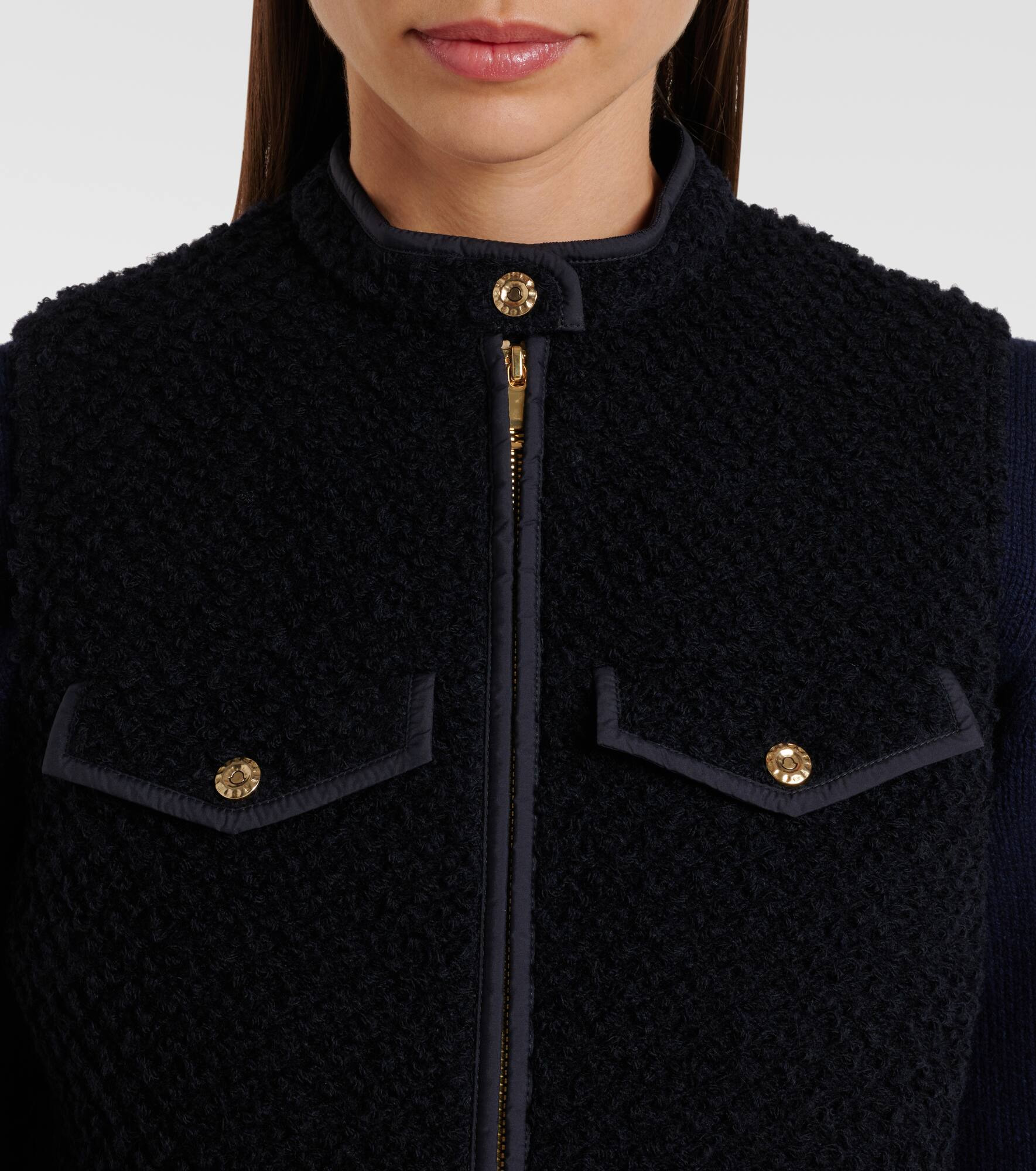 Virgin wool bouclé vest - 4