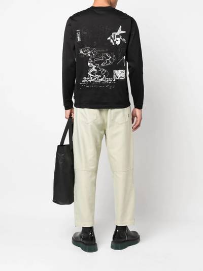 Stone Island Shadow Project graphic-print long-sleeve T-shirt outlook