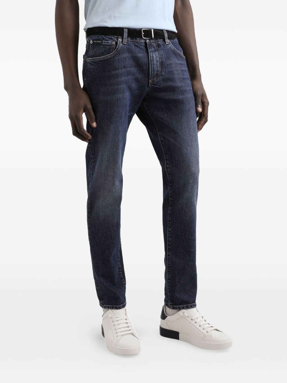logo-plaque jeans - 4