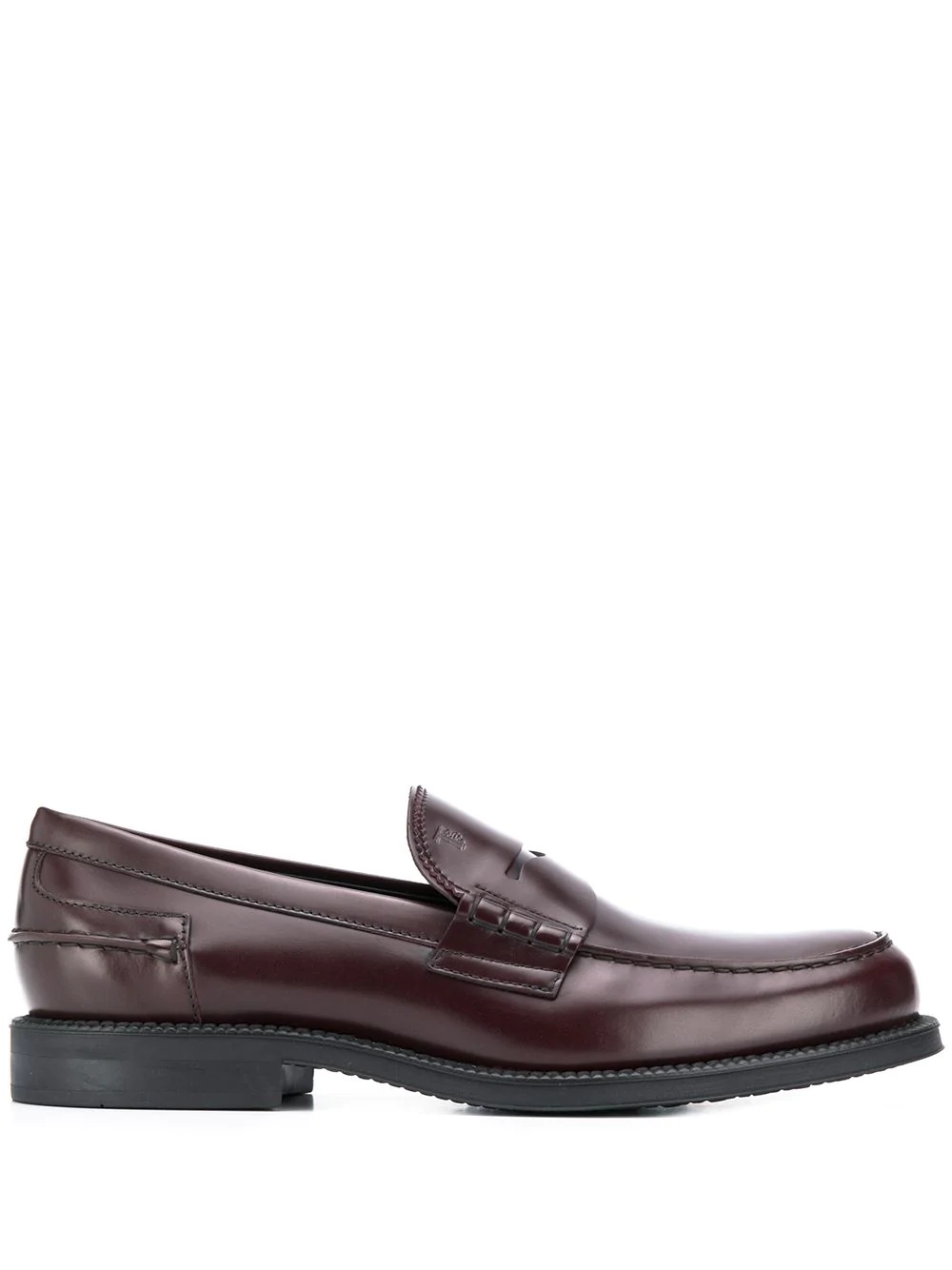 classic leather loafers - 1