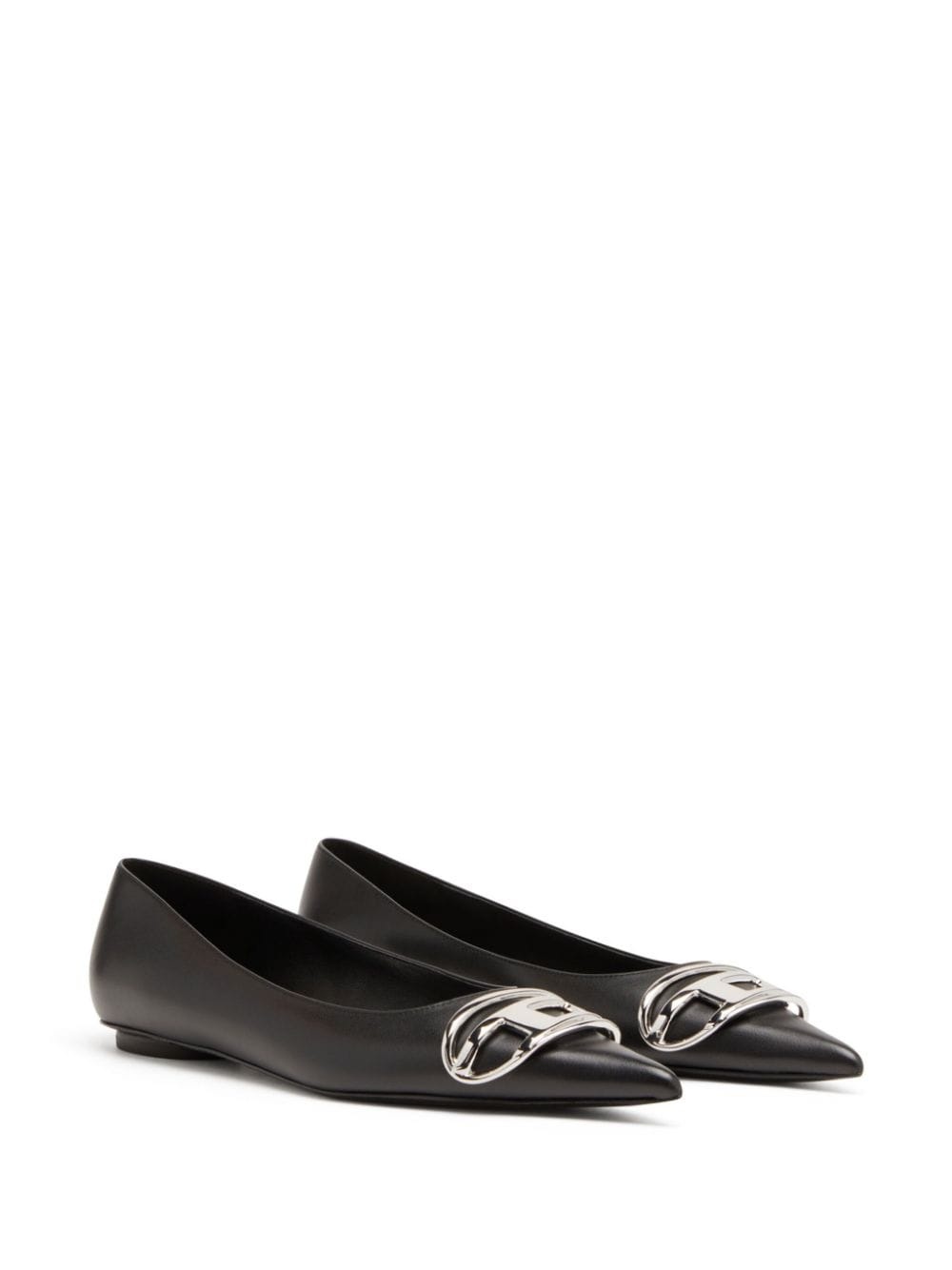 D-venus leather ballerina shoes - 2