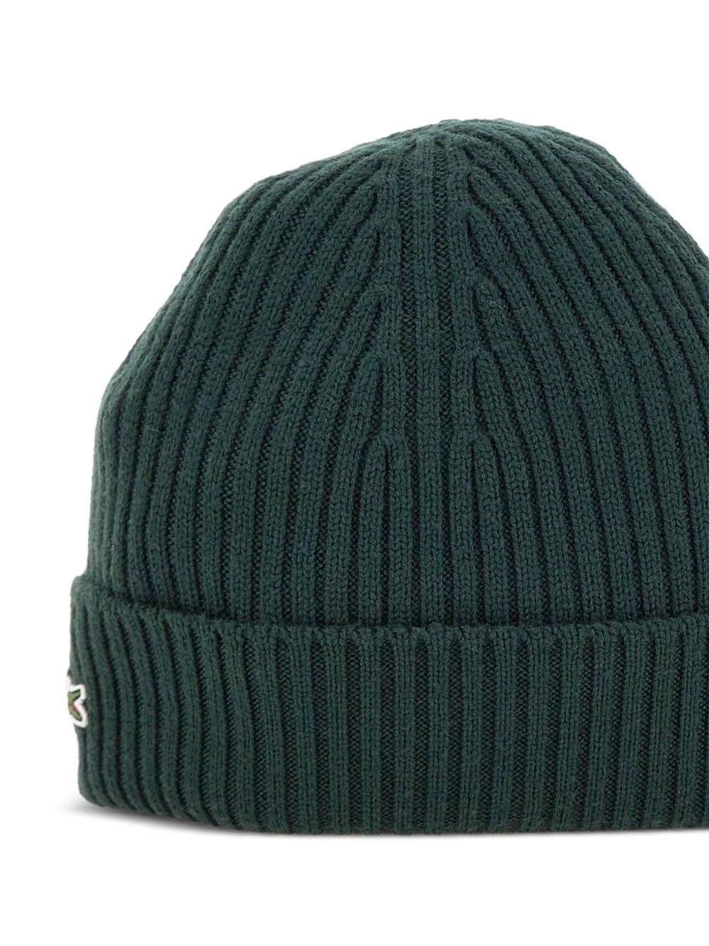 logo-patch ribbed beanie - 5