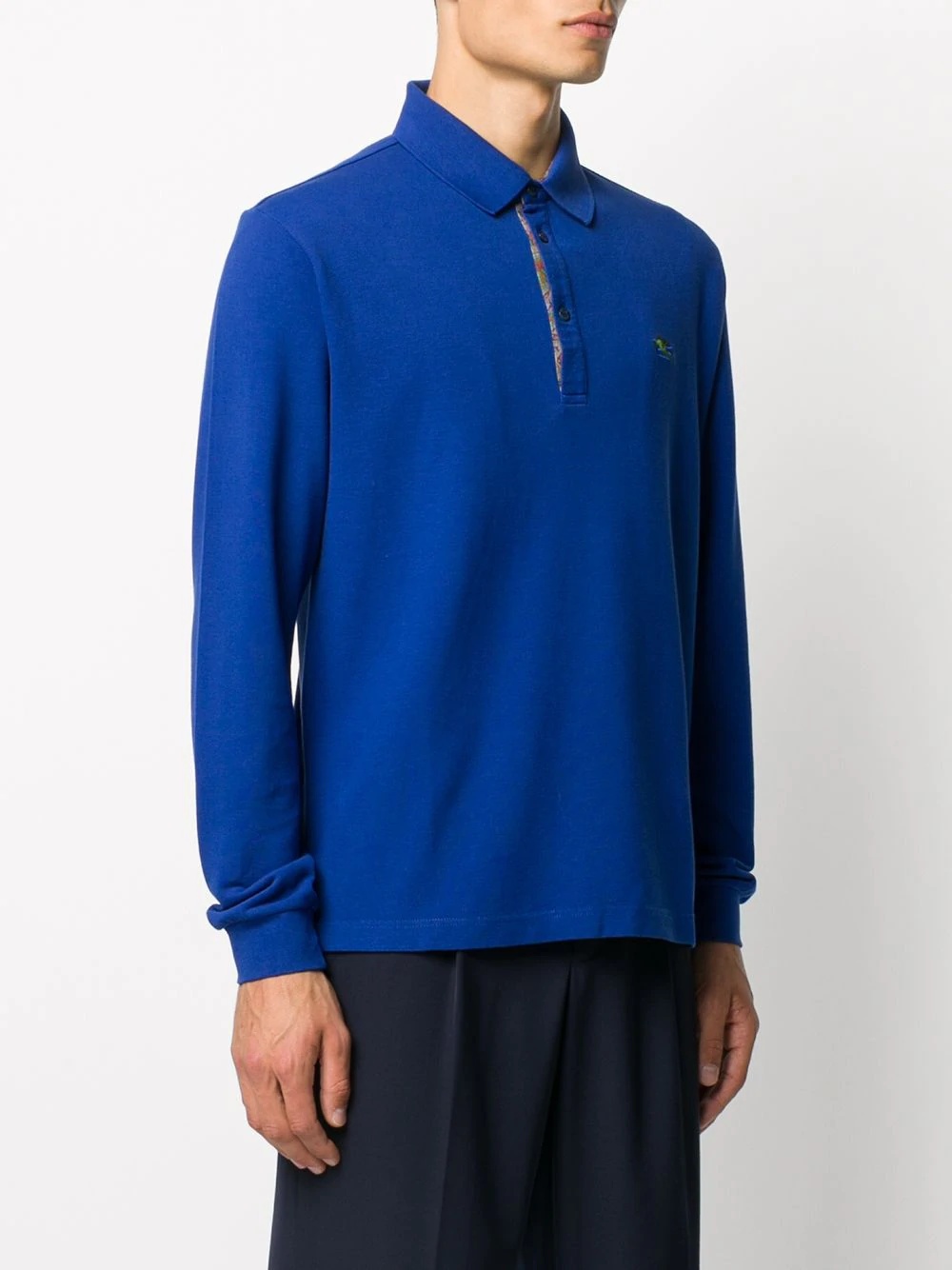 knitted long sleeve polo - 3