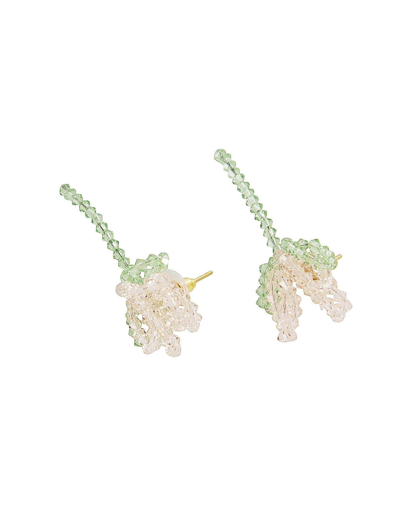 Cluster Crystal Flower Earring - 1