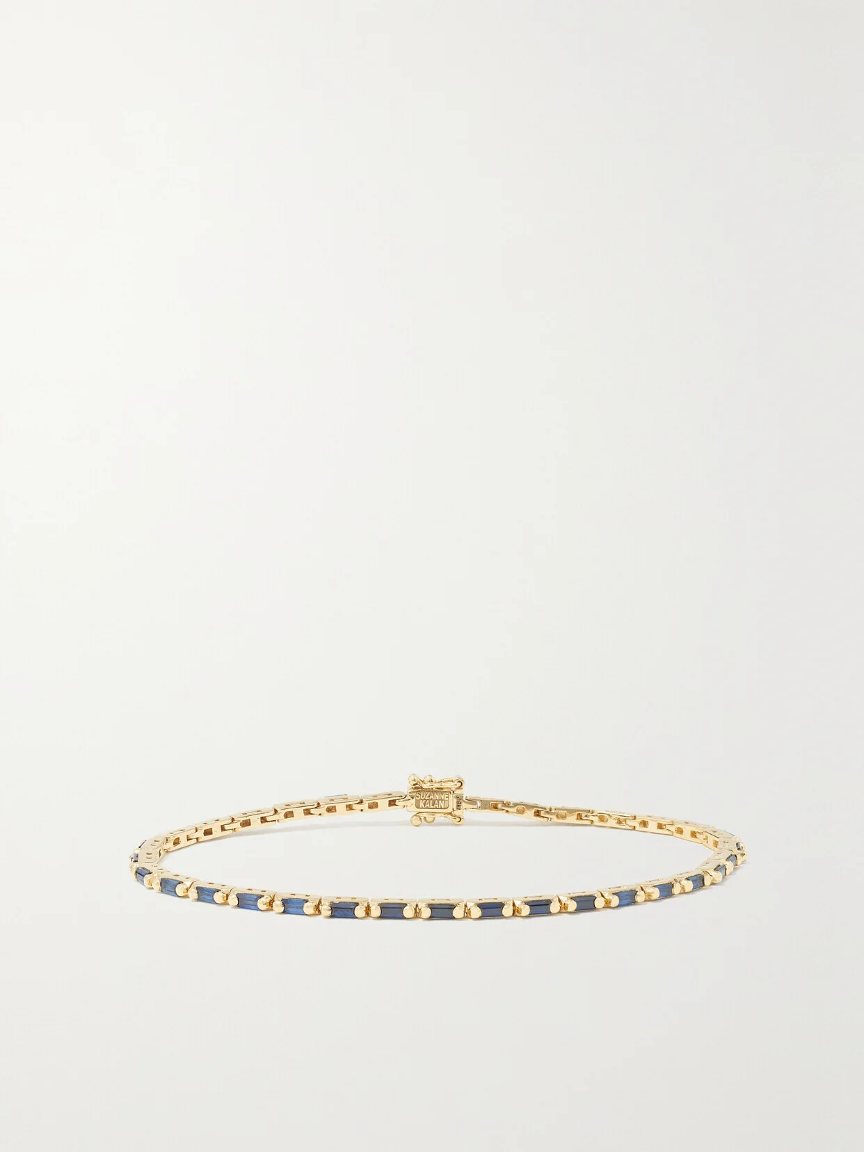 18-karat Gold Sapphire And Diamond Tennis Bracelet - 1