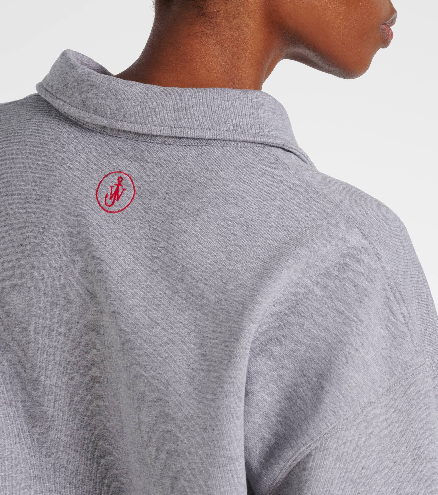 Embroidered cotton jersey sweatshirt - 7