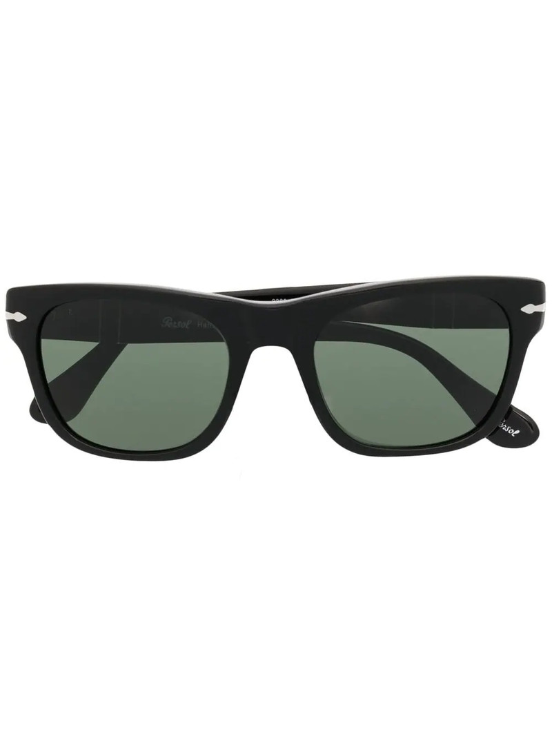 polished-effect square-frame sunglasses 1