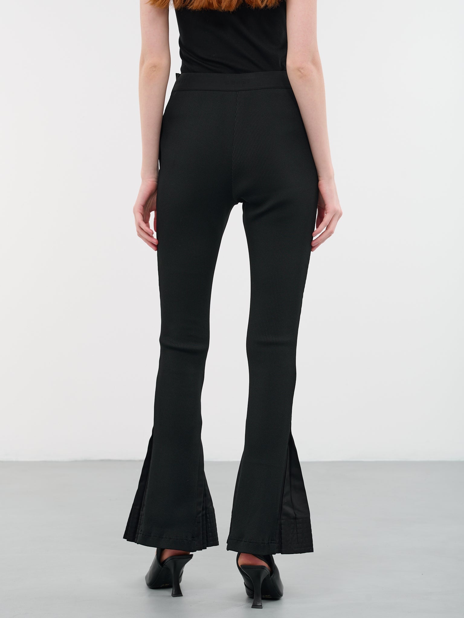 Flared Pleated Trousers - 3