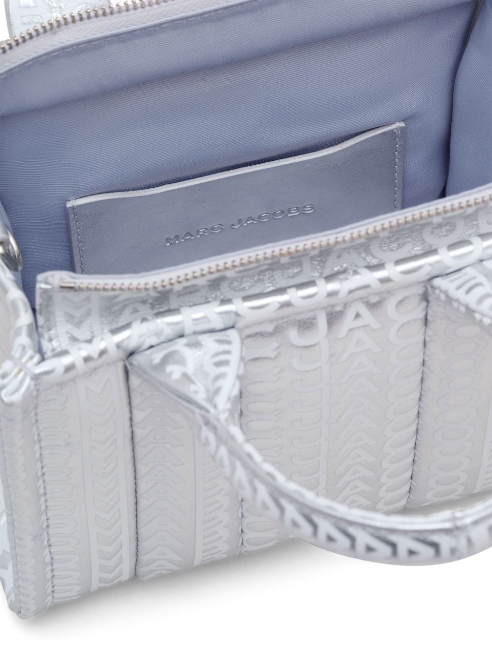 The Micro Monogram metallic tote bag - 7