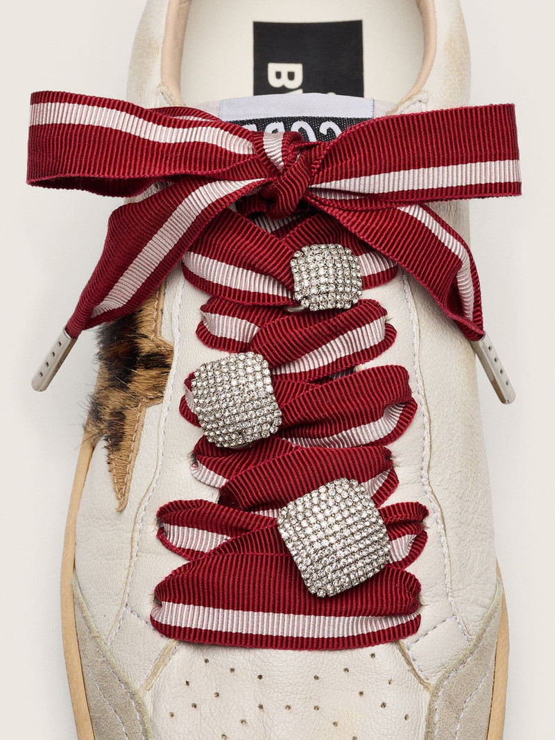Golden Goose Skins two-tone laces with three silver charms outlook