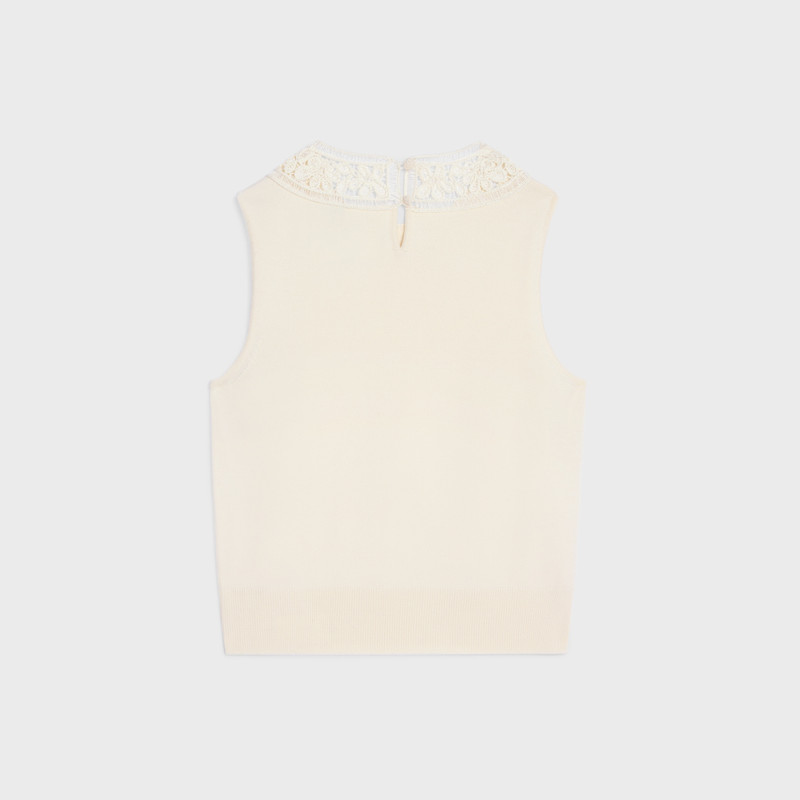 CELINE sleeveless top in wool outlook