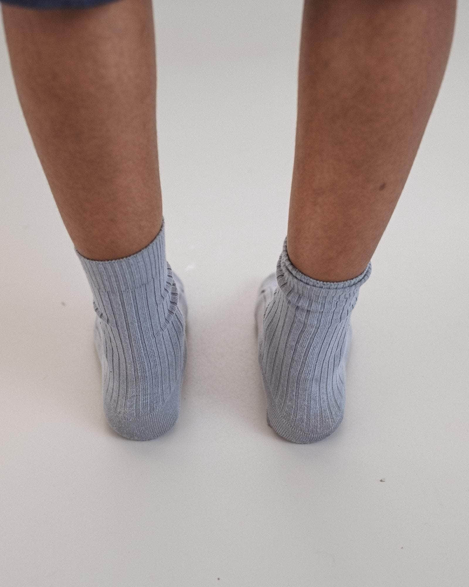 Rib Overankle Socks - Organic Cotton Rib - 4