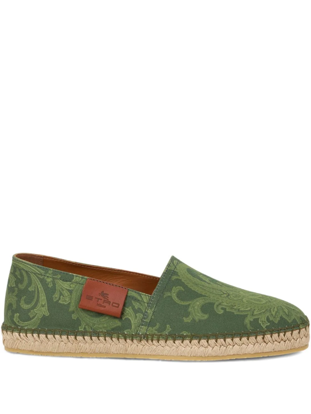 paisley-motif espadrilles - 1
