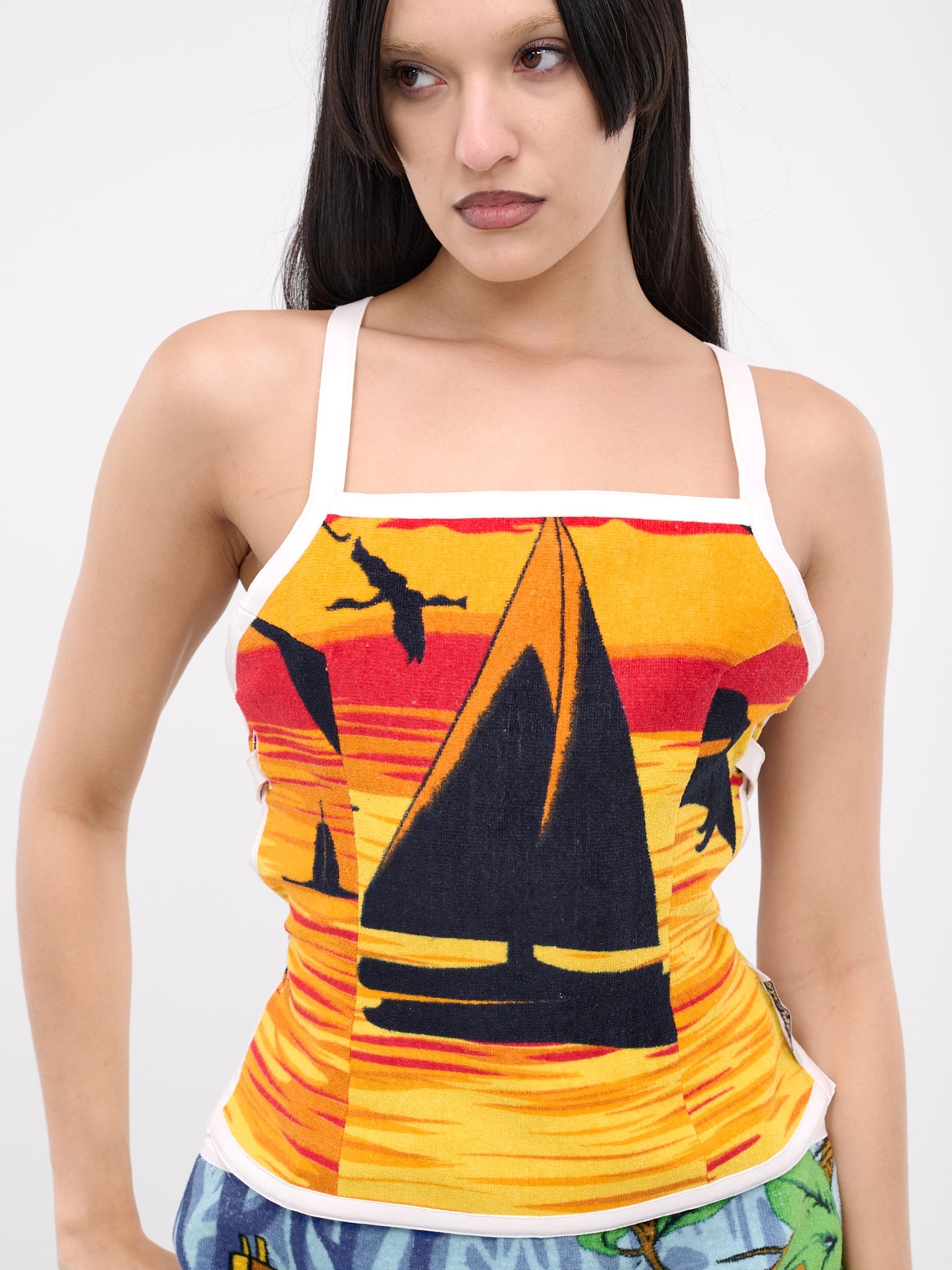 Jersey Jacquard Towels Bustier - 4