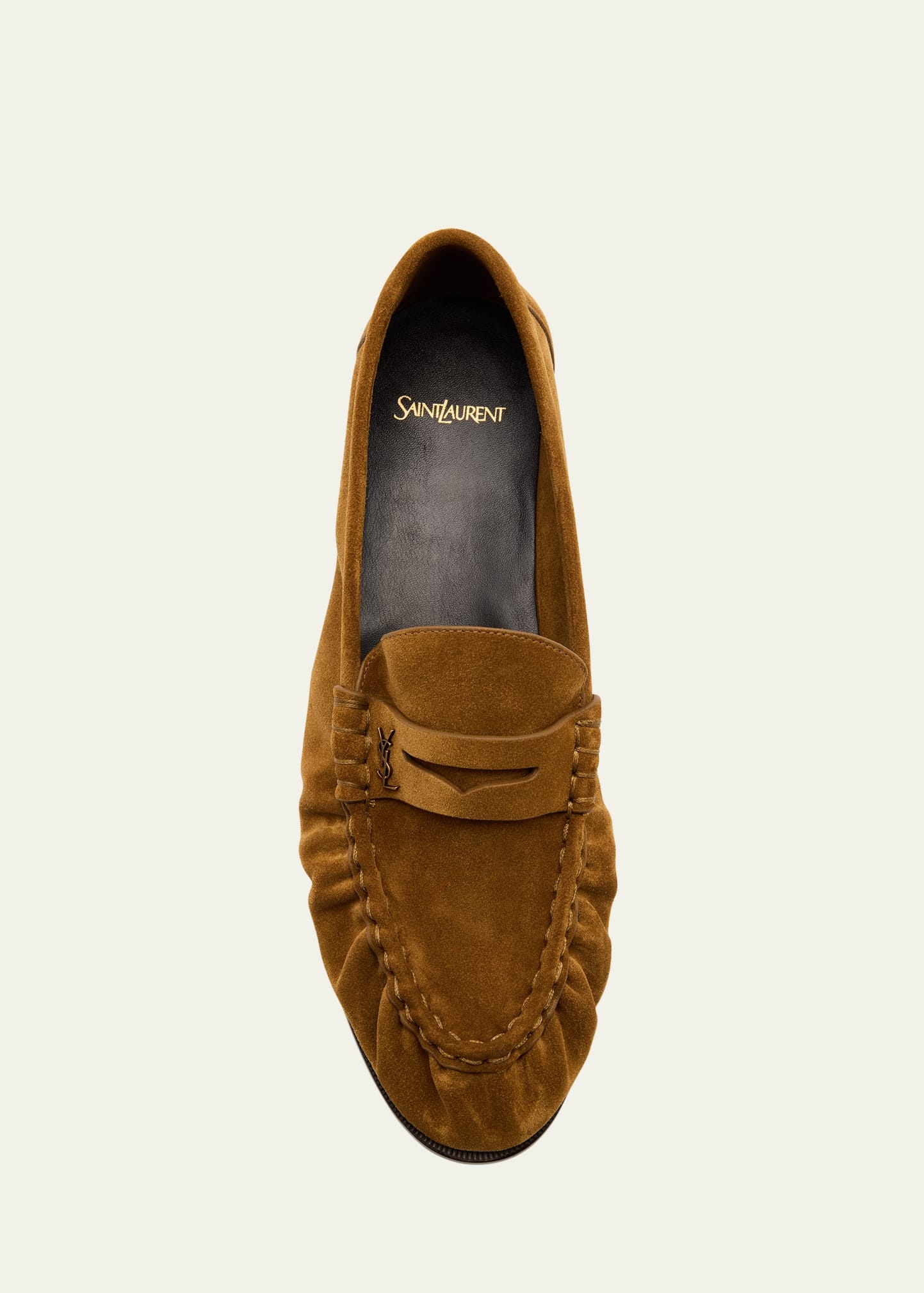 Men's Limited Edition Suede YSL Penny Loafers - 5