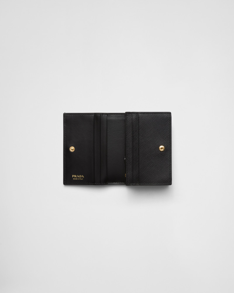 Prada Small printed Saffiano leather wallet outlook