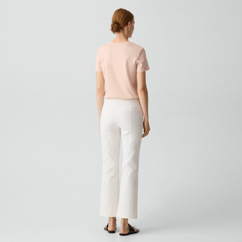 Theory Seamed Kick Pant in Stretch Cotton-Blend outlook
