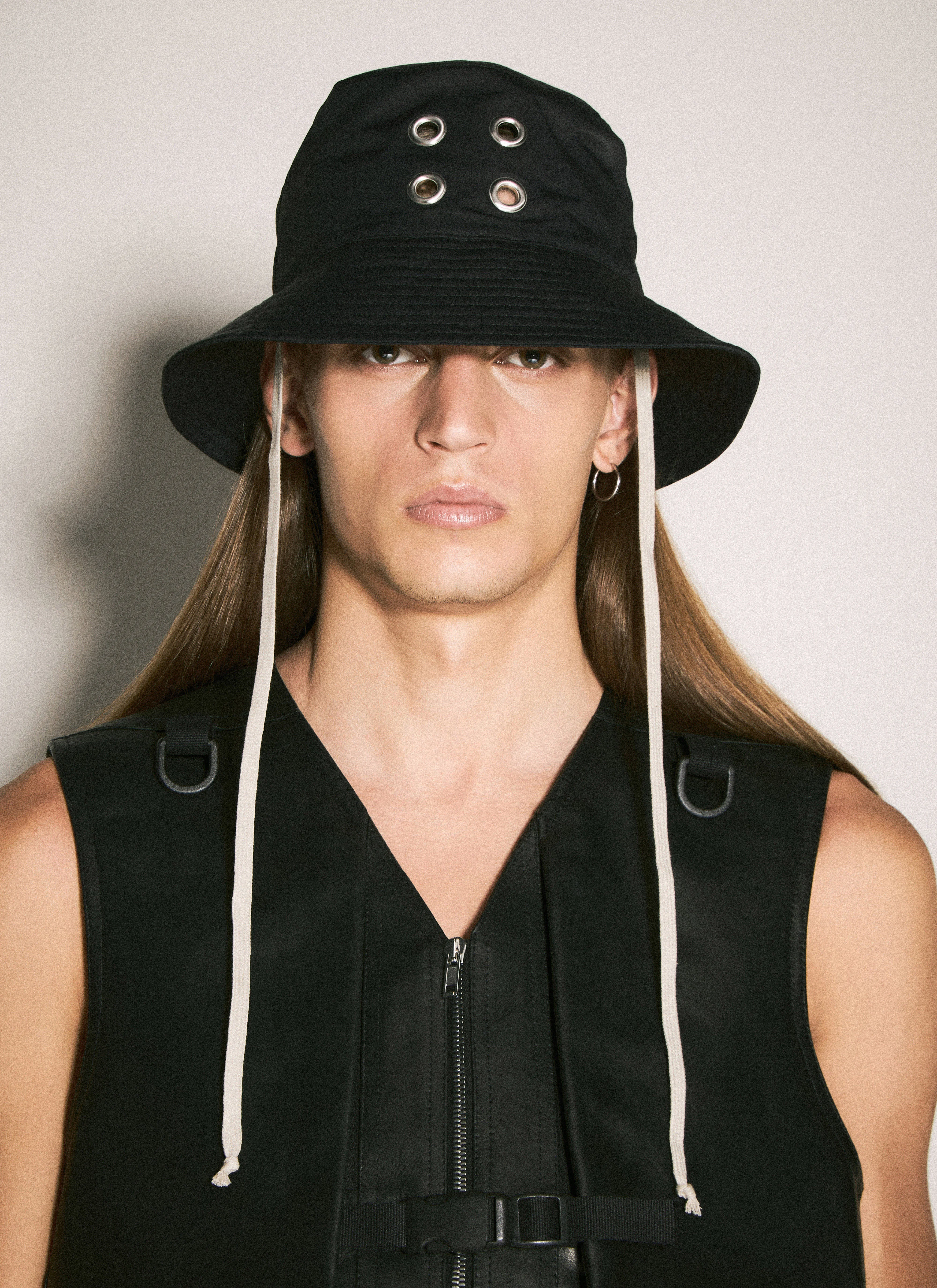 Rick Owens Drkshdw Men Eyelets Bucket Hat - 1