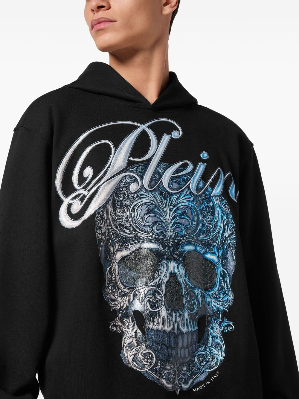 skull-print hoodie - 5