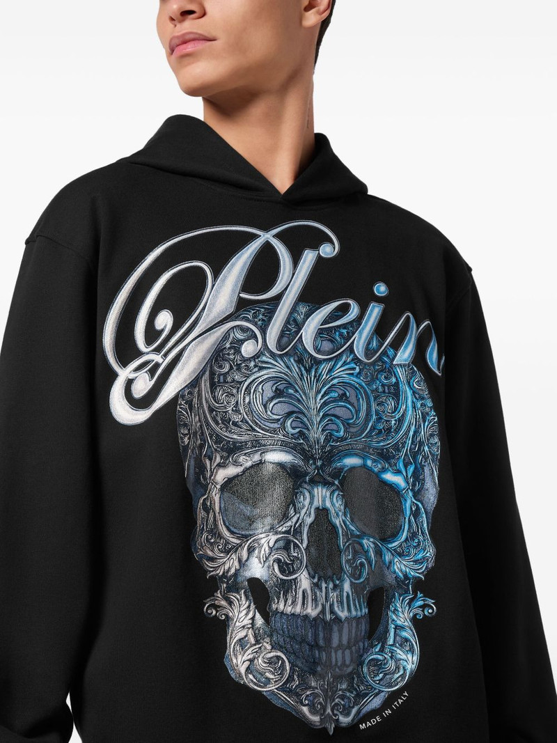 skull-print hoodie 5
