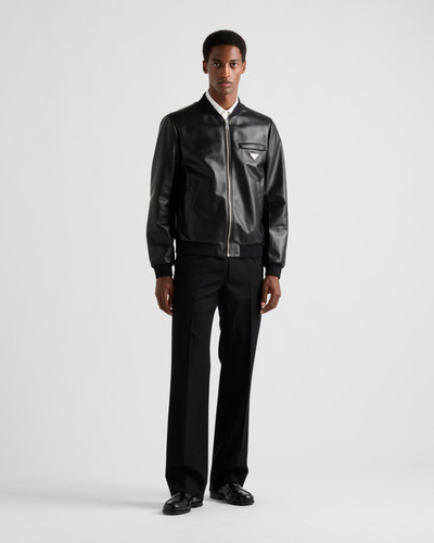 Prada Nappa leather bomber jacket outlook
