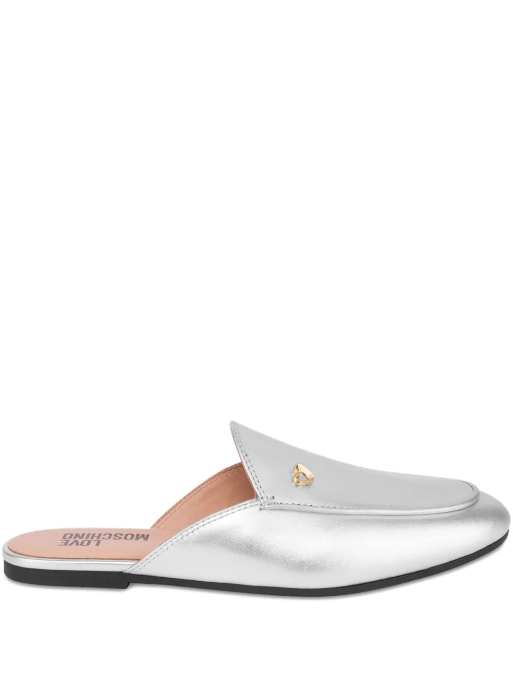 metallic emblem mules - 1