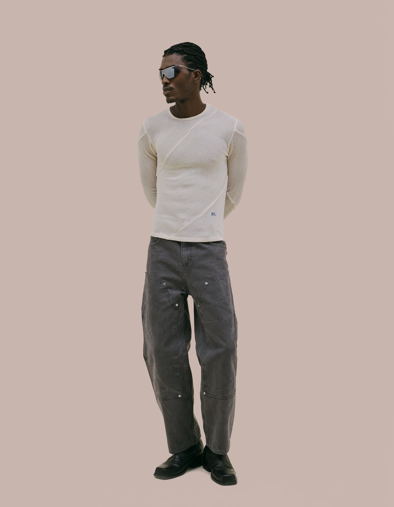 DOUBLE KNEE BAGGY JEAN - 2