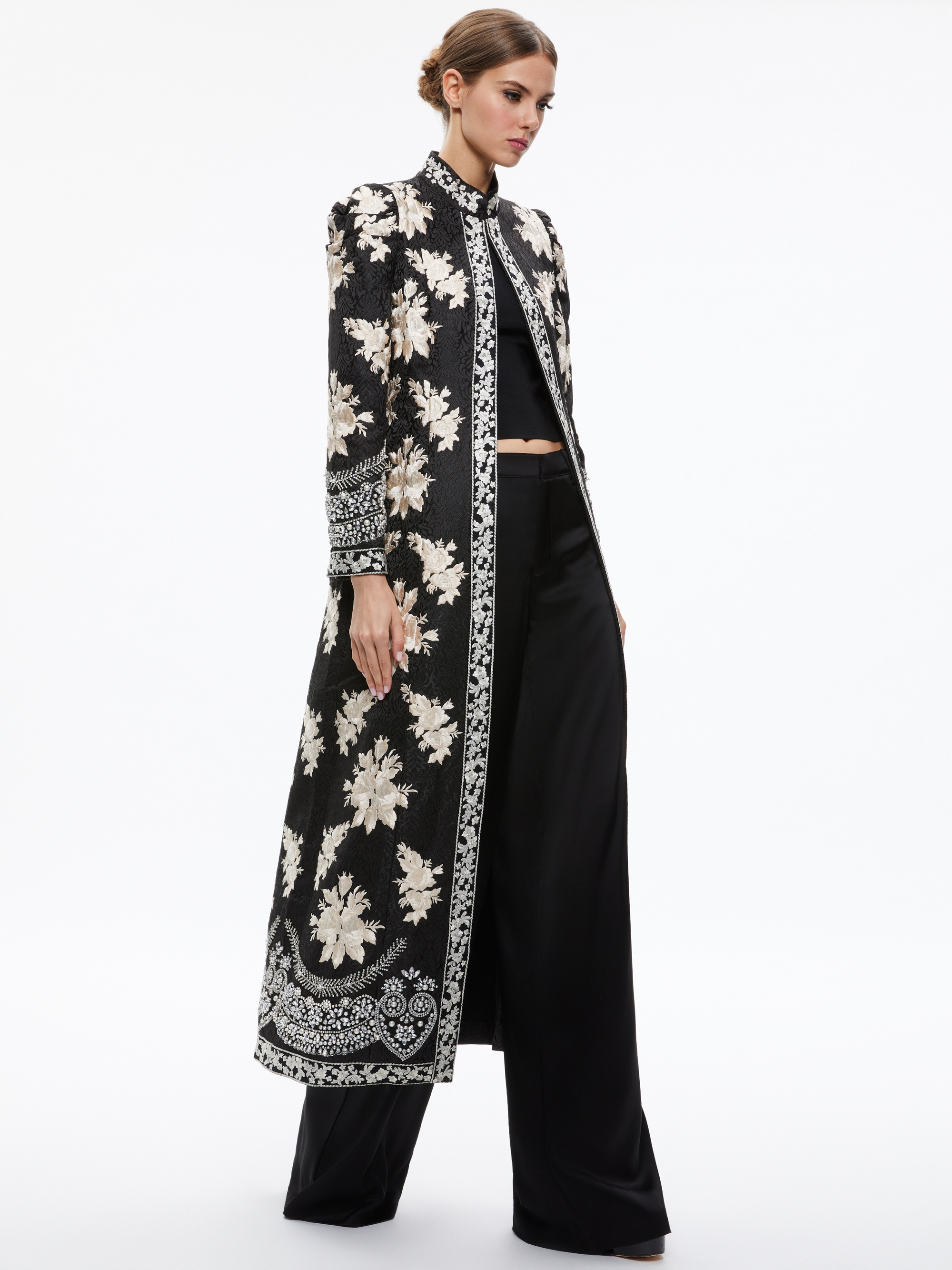 THOMAS EMBROIDERED MAXI COAT - 2