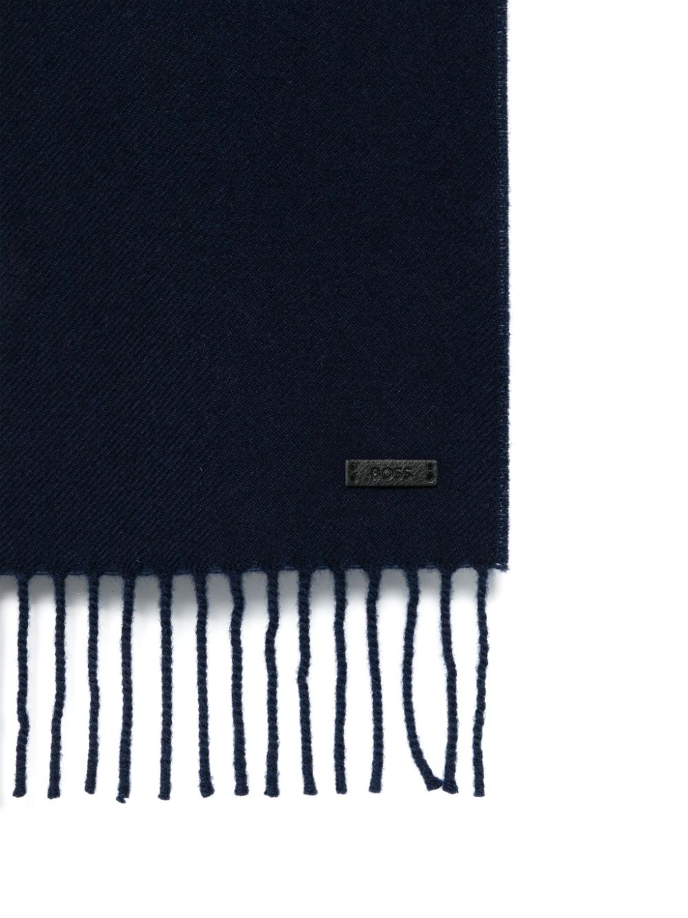 fringed wool scarf - 2