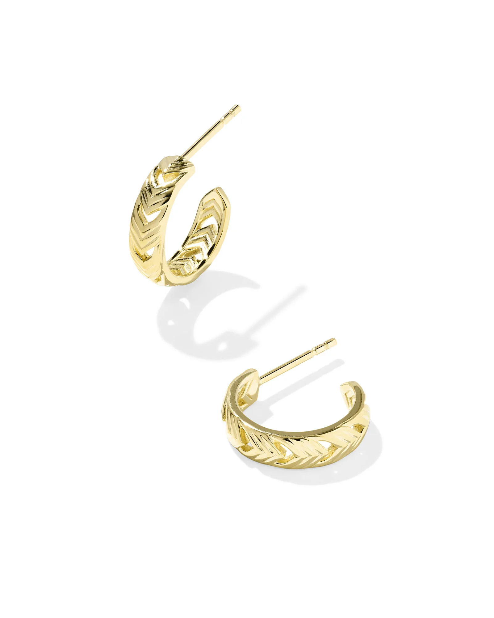 Miranda 18k Gold Vermeil Huggie Earrings - 1