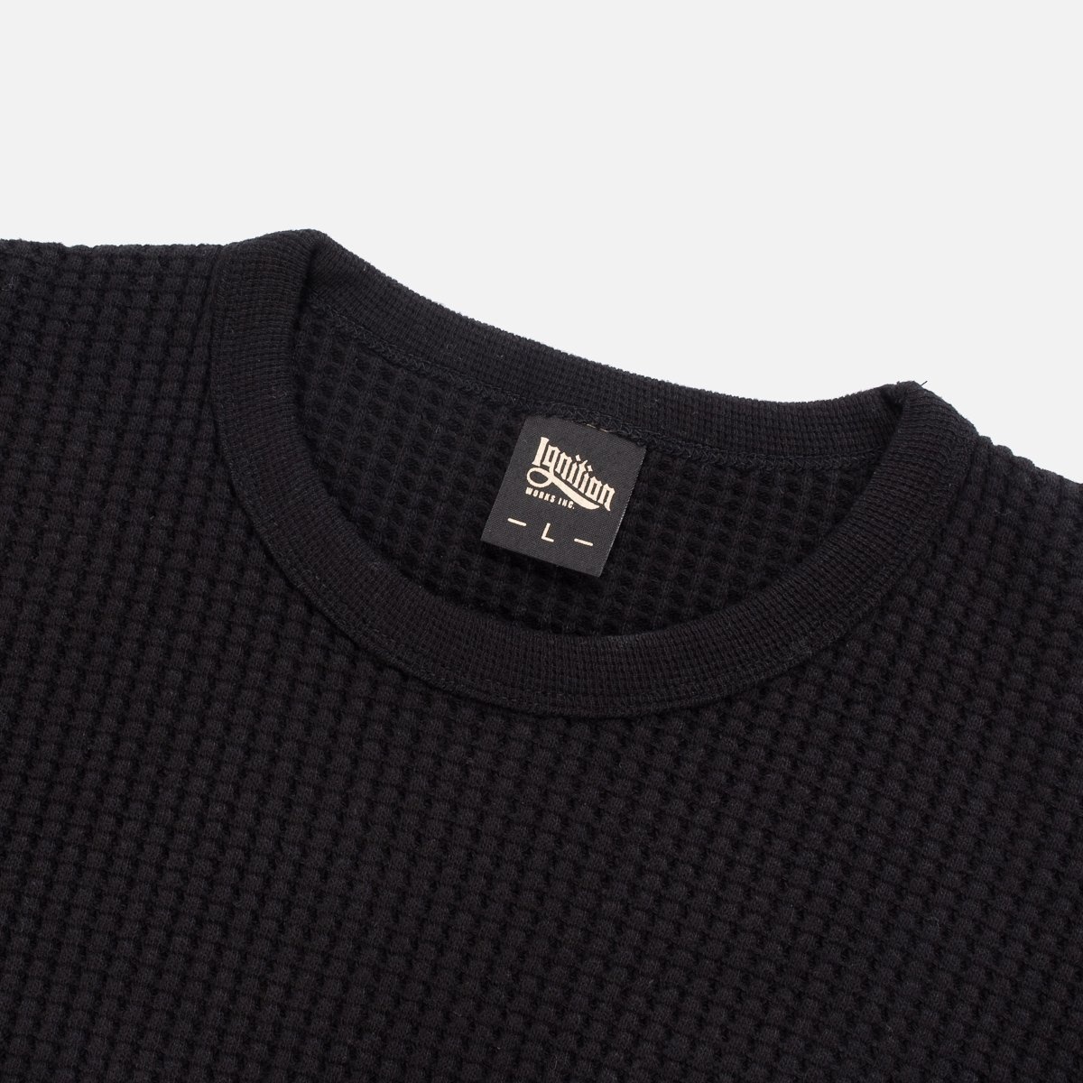IGW-503 Ignition Works Logo Thermal Crew Neck Long Sleeved Top - Black or White - 4
