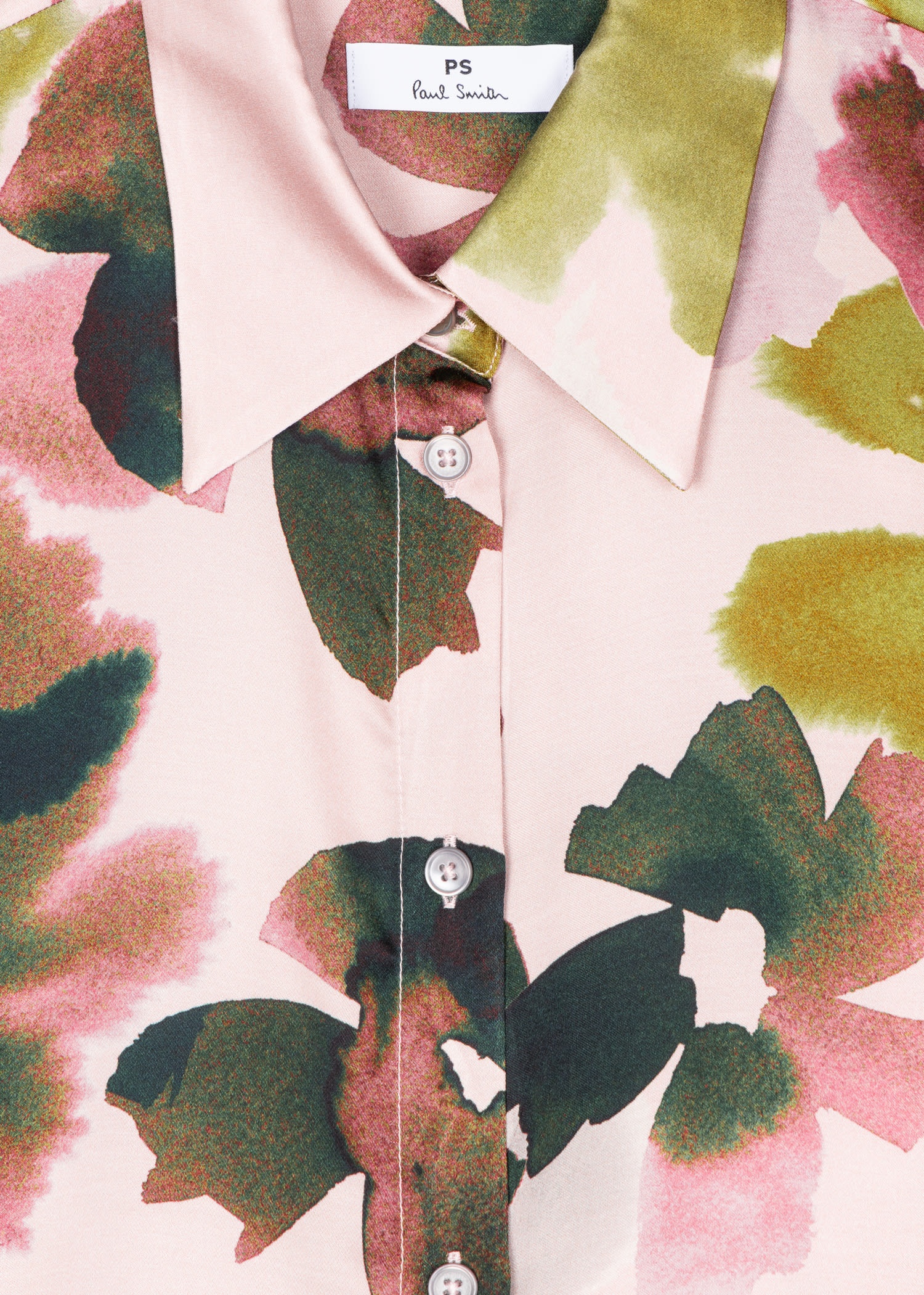 'Floral Watercolour' Print Shirt - 3