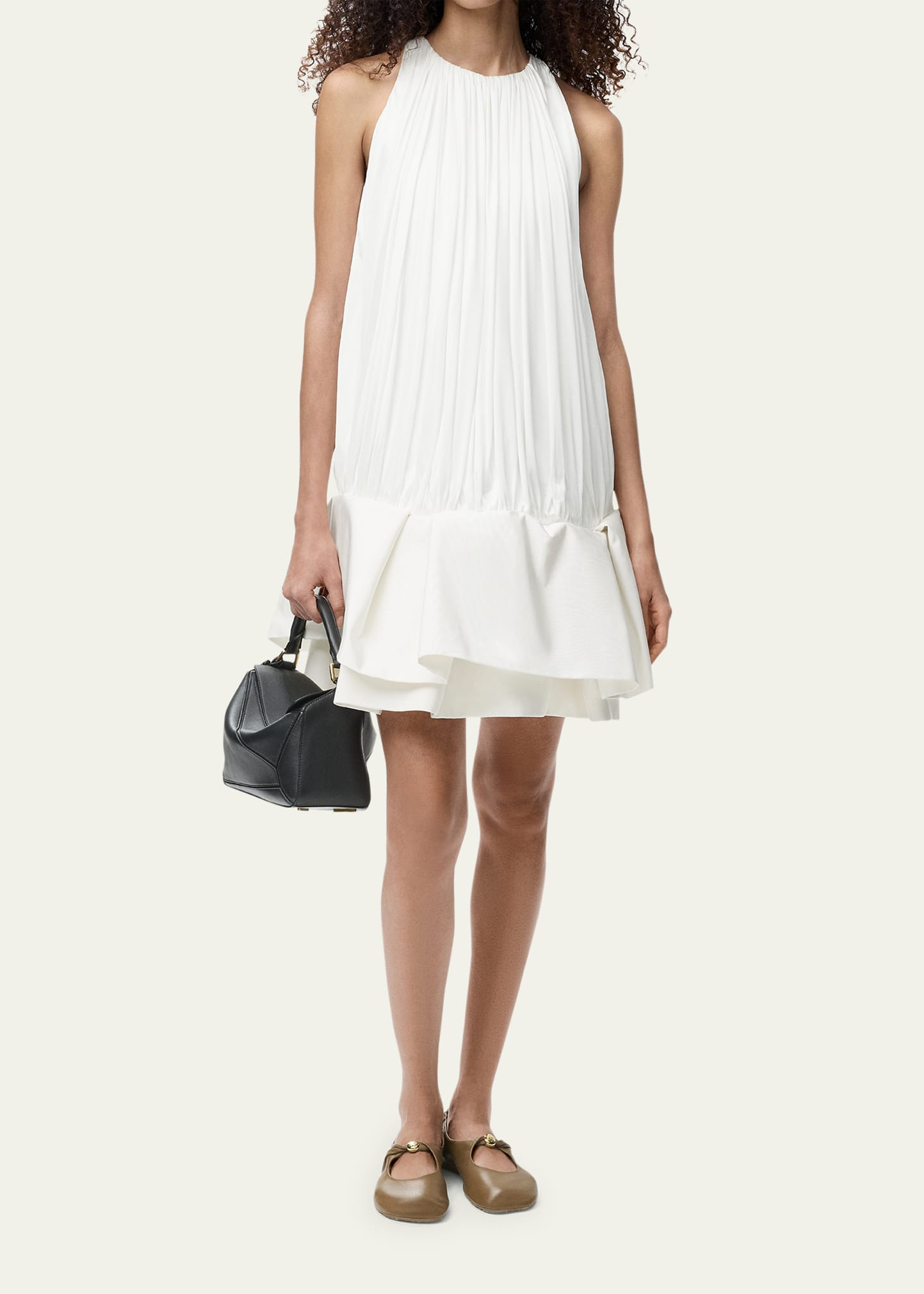 Flamenco Pleated Drop-Waist Mini Dress - 3