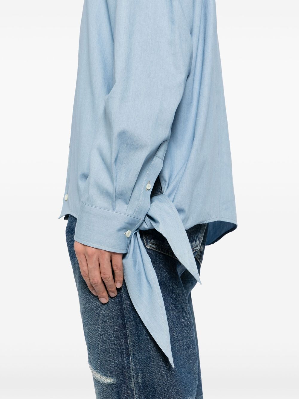 self-tie shirt - 5