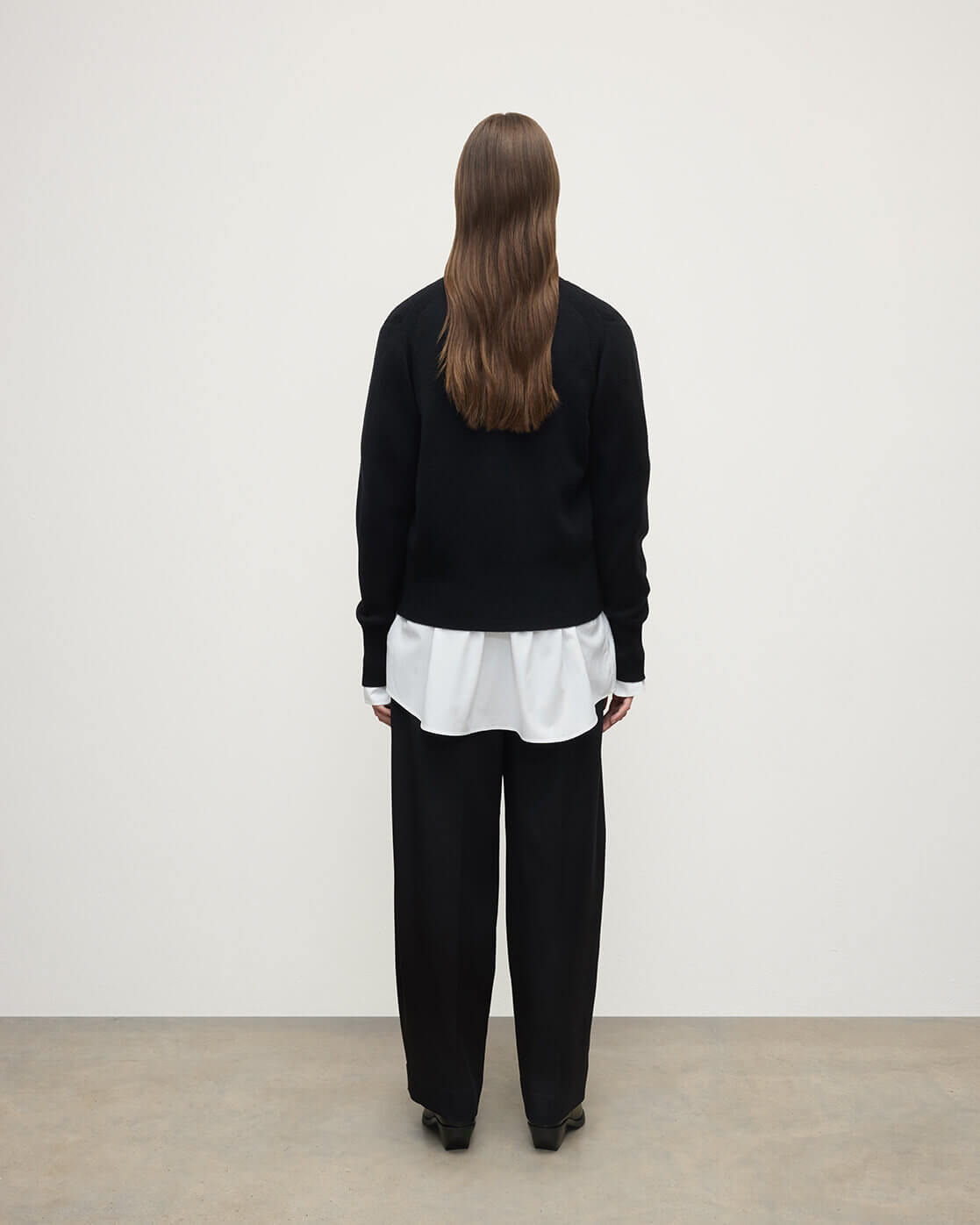 Milano Stitch Black Cashmere Cardigan - 4